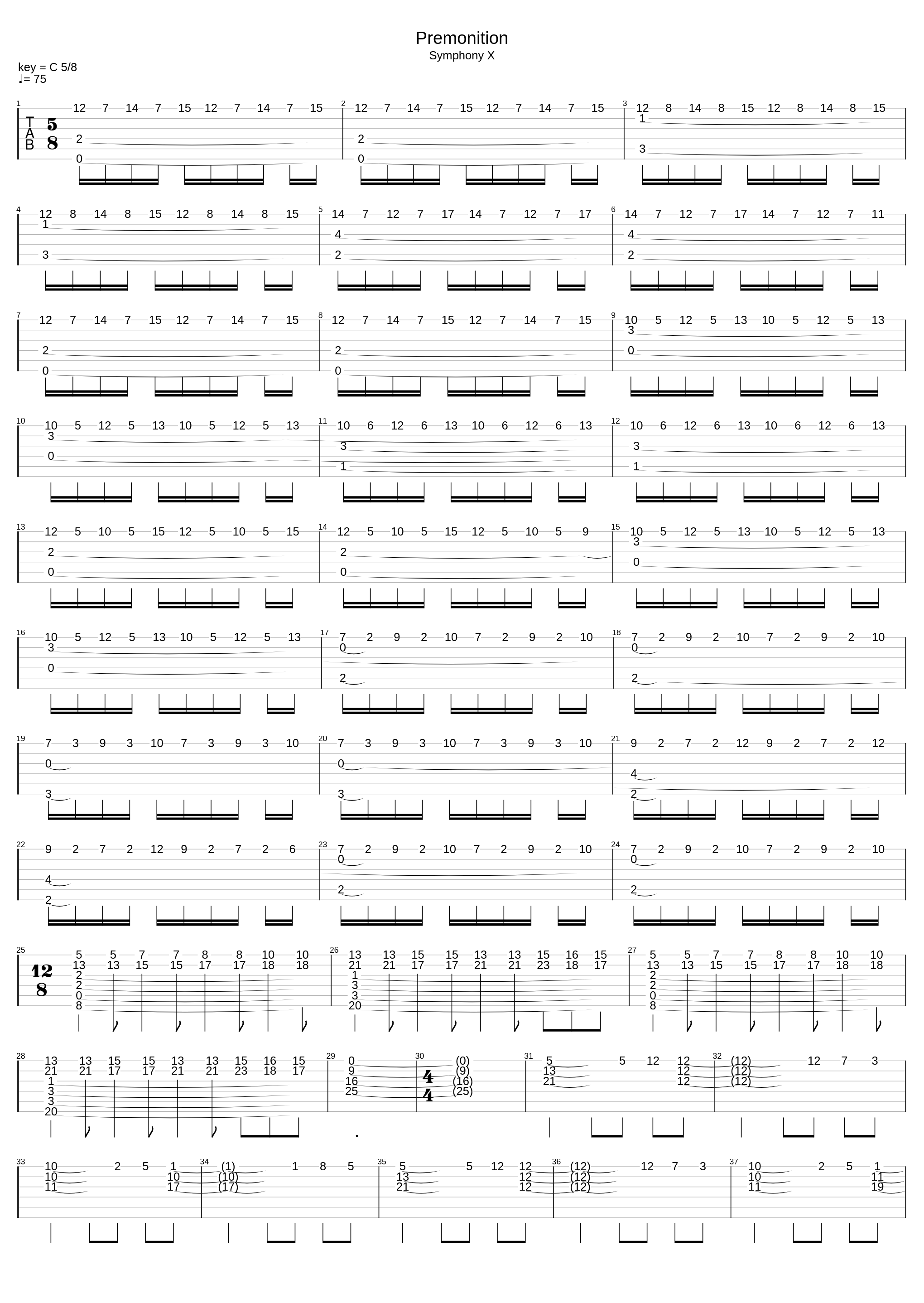 Premonition_Symphony X_1