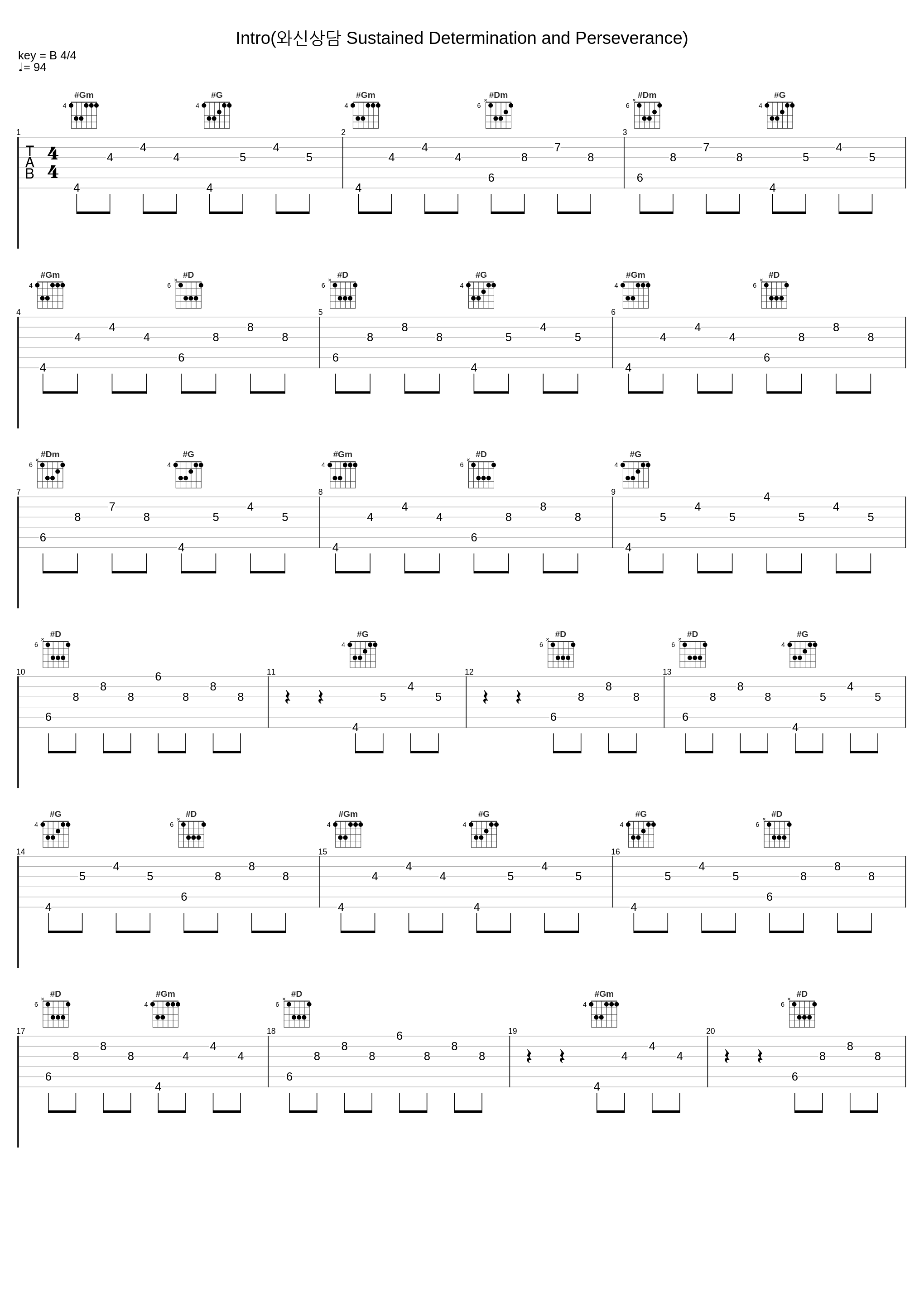 Intro(와신상담 Sustained Determination and Perseverance)_DJ DOC_1