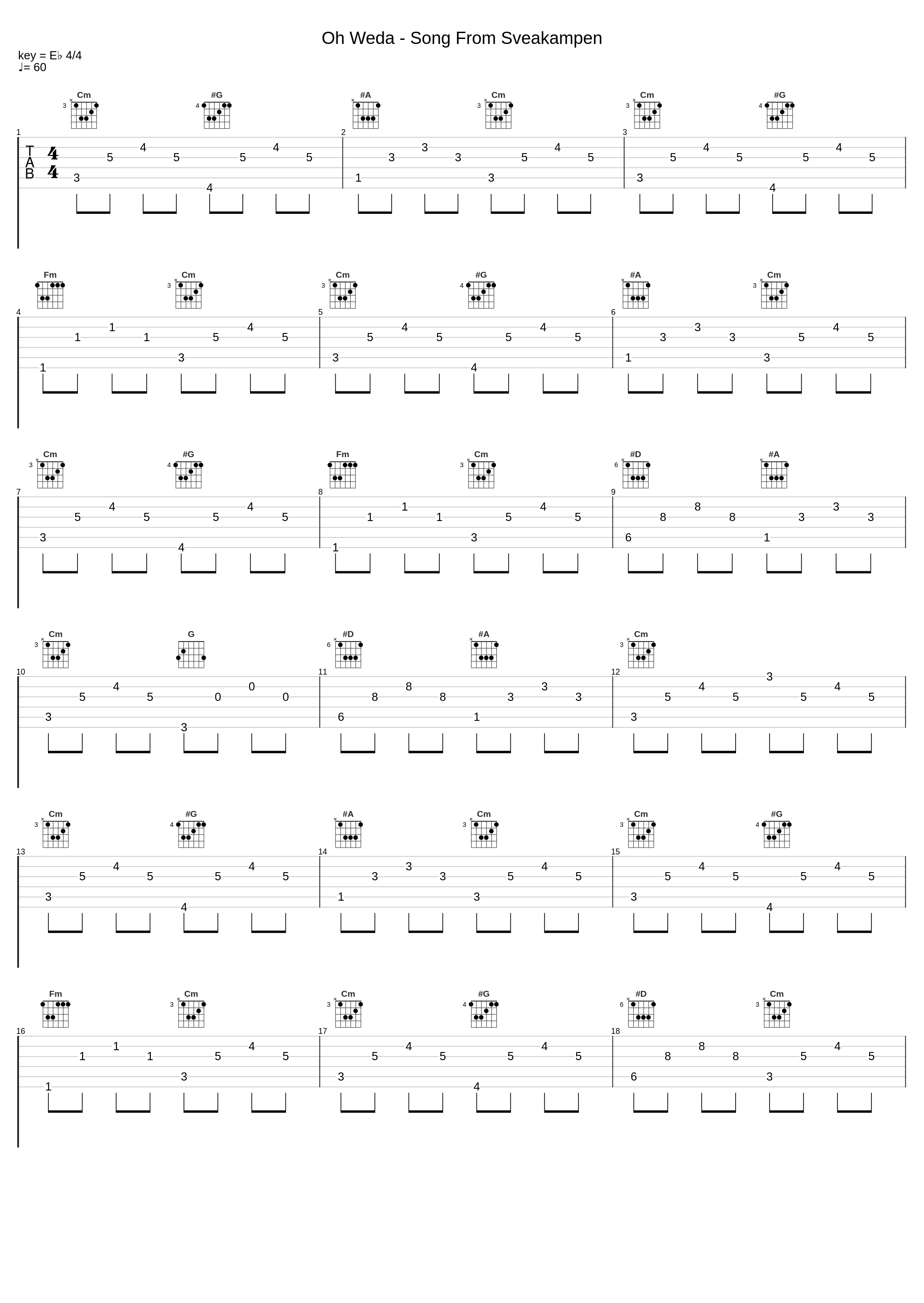 Oh Weda - Song From Sveakampen_E-Type_1