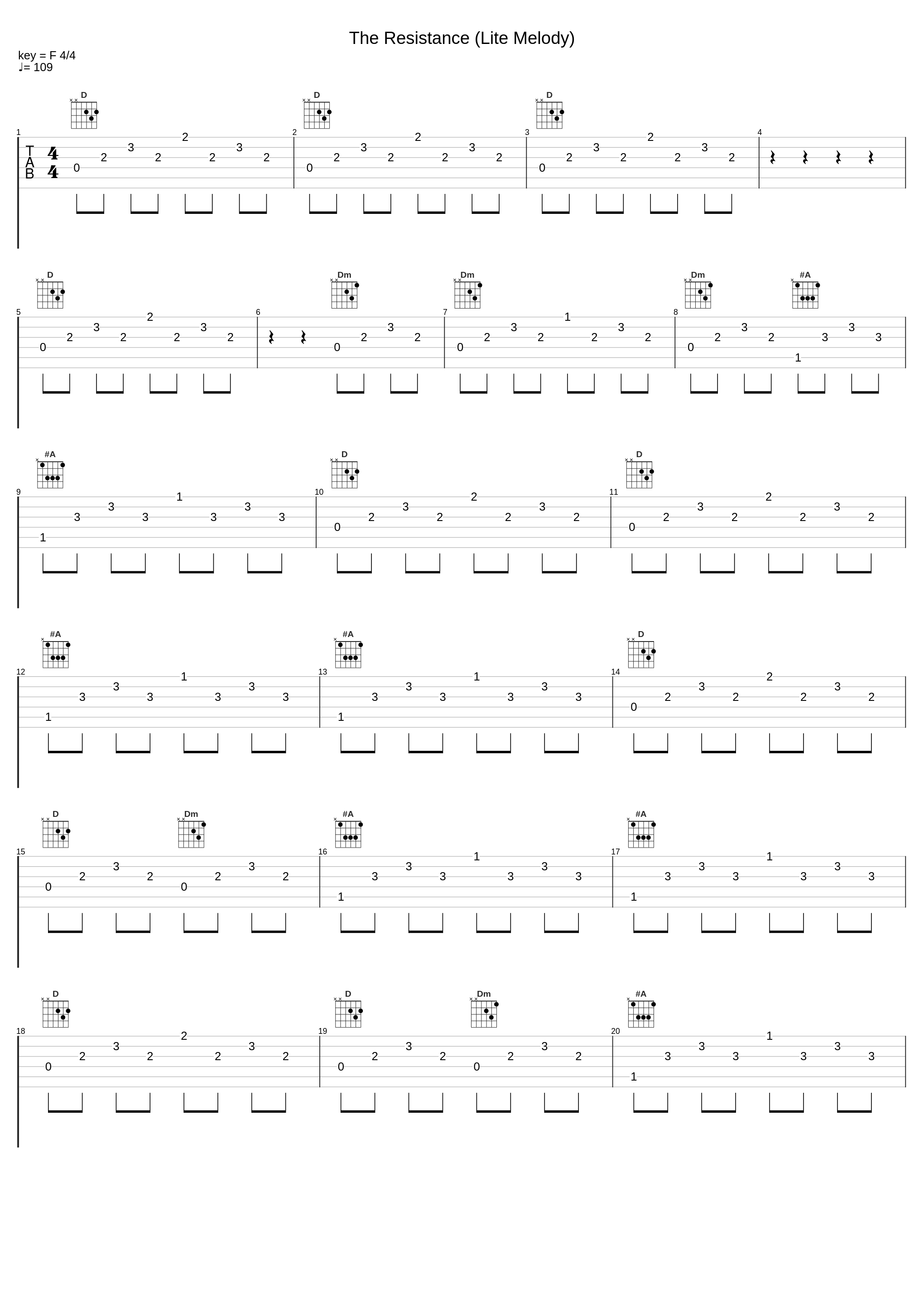 The Resistance (Lite Melody)_X-Ray Dog_1