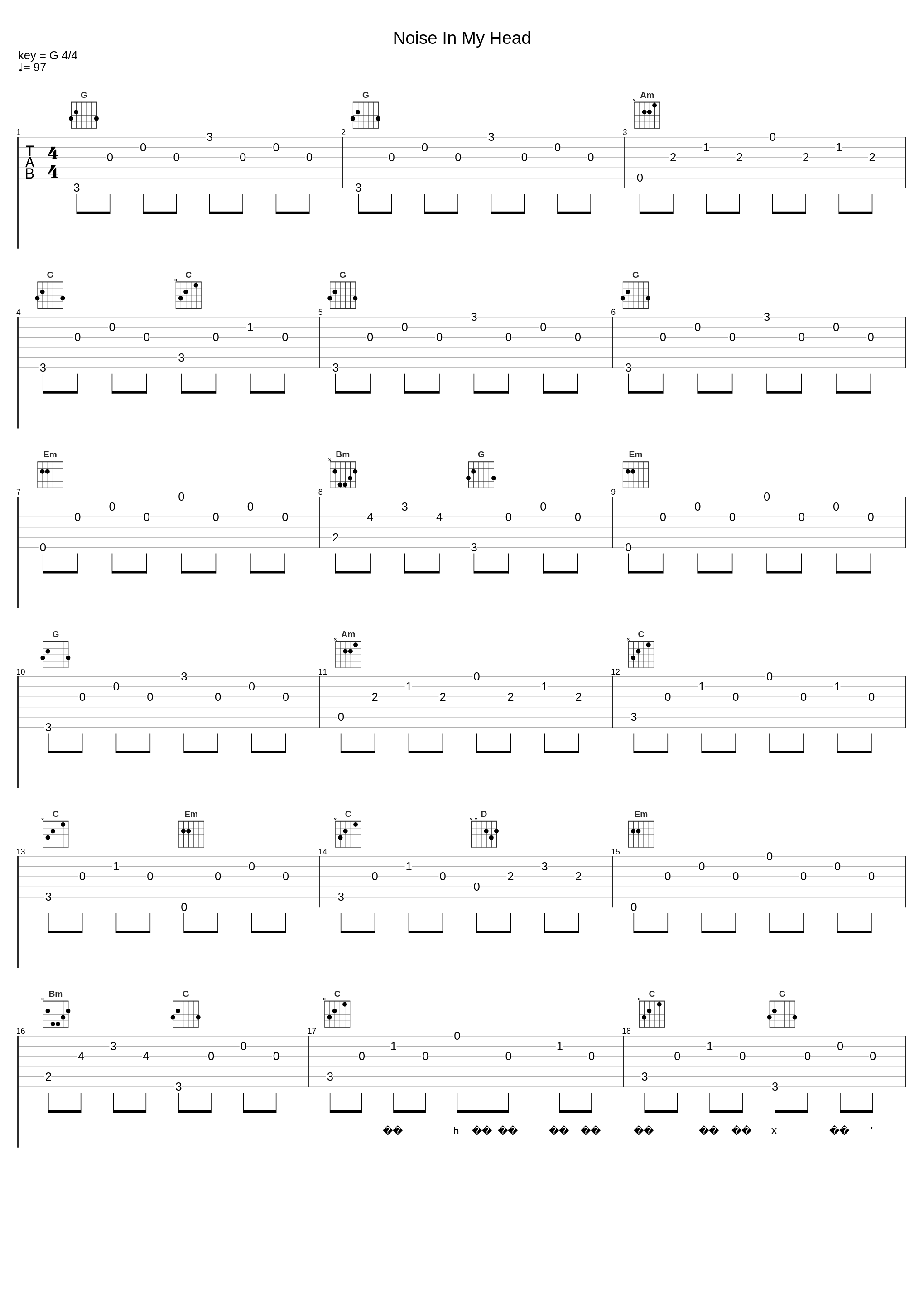 Noise In My Head_逃跑计划_1