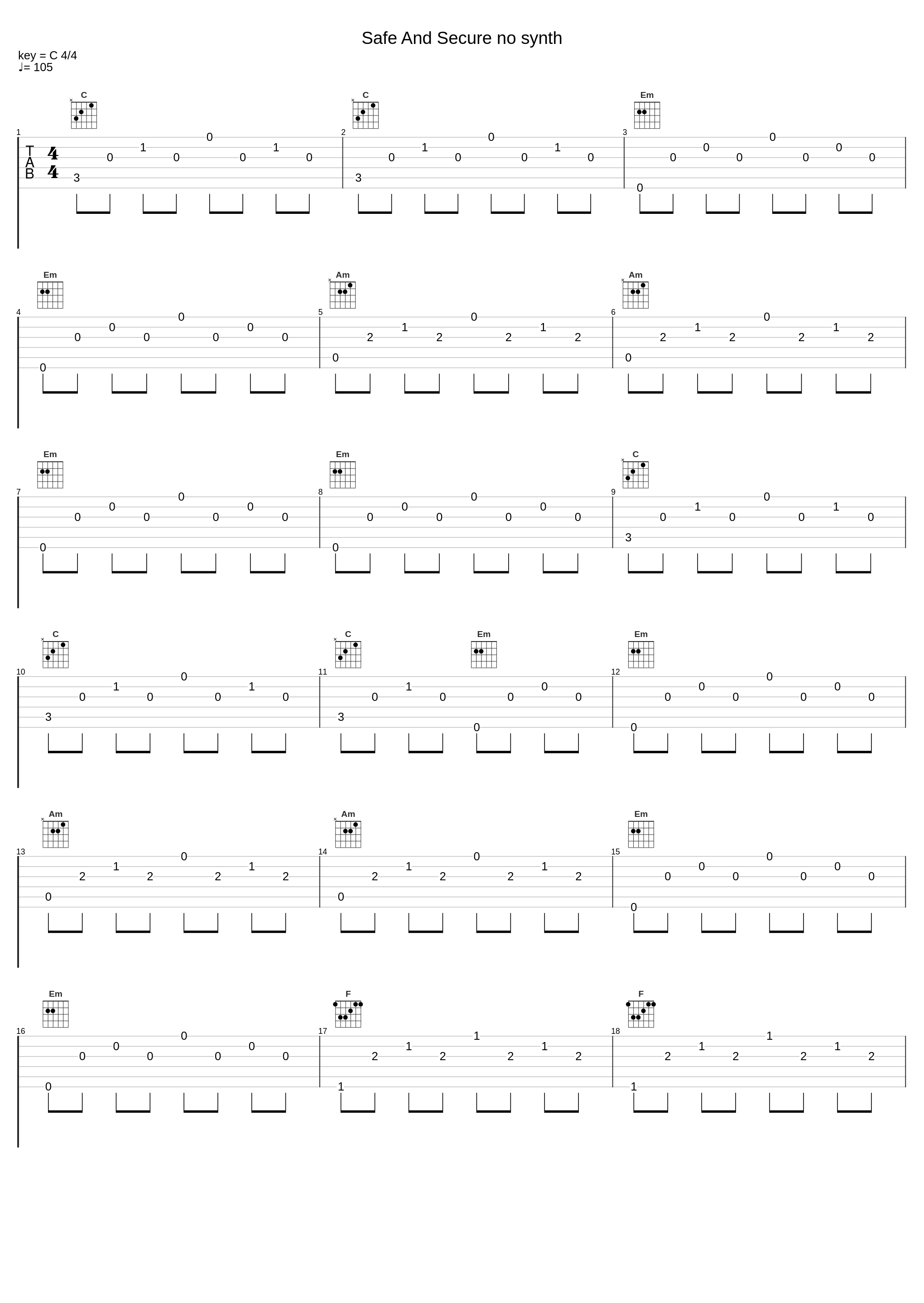 Safe And Secure no synth_X-Ray Dog_1