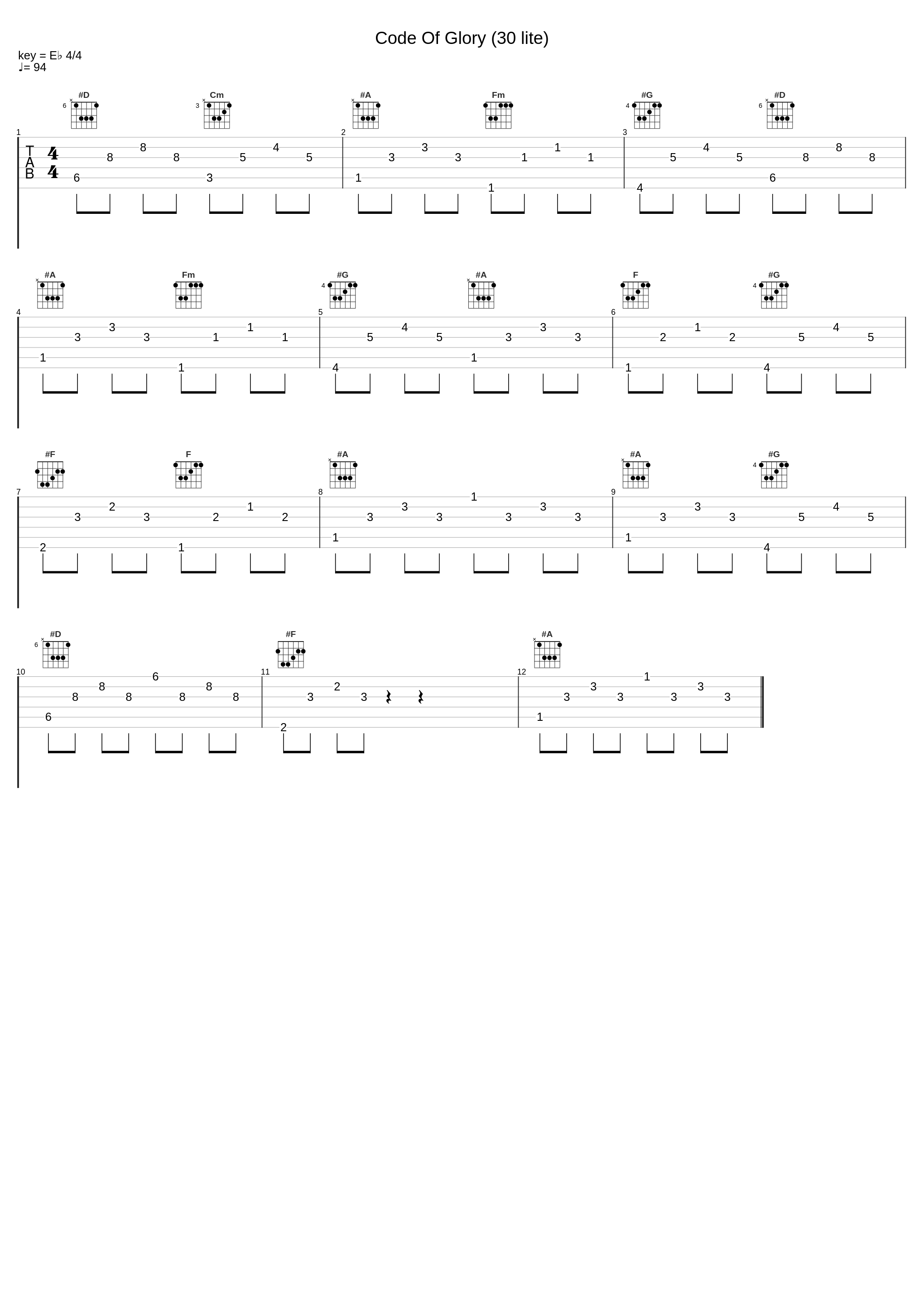 Code Of Glory (30 lite)_X-Ray Dog_1