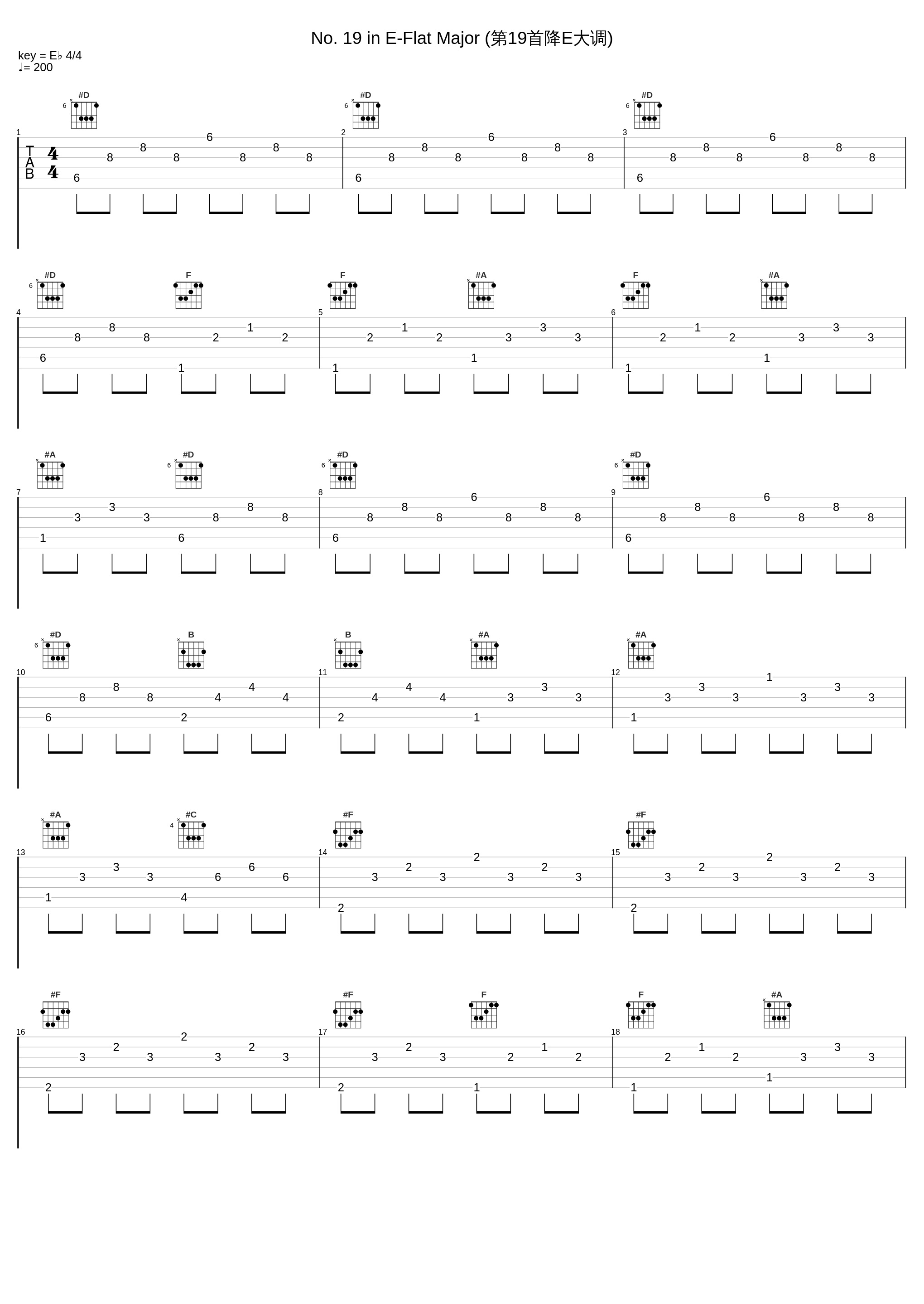 No. 19 in E-Flat Major (第19首降E大调)_李云迪_1