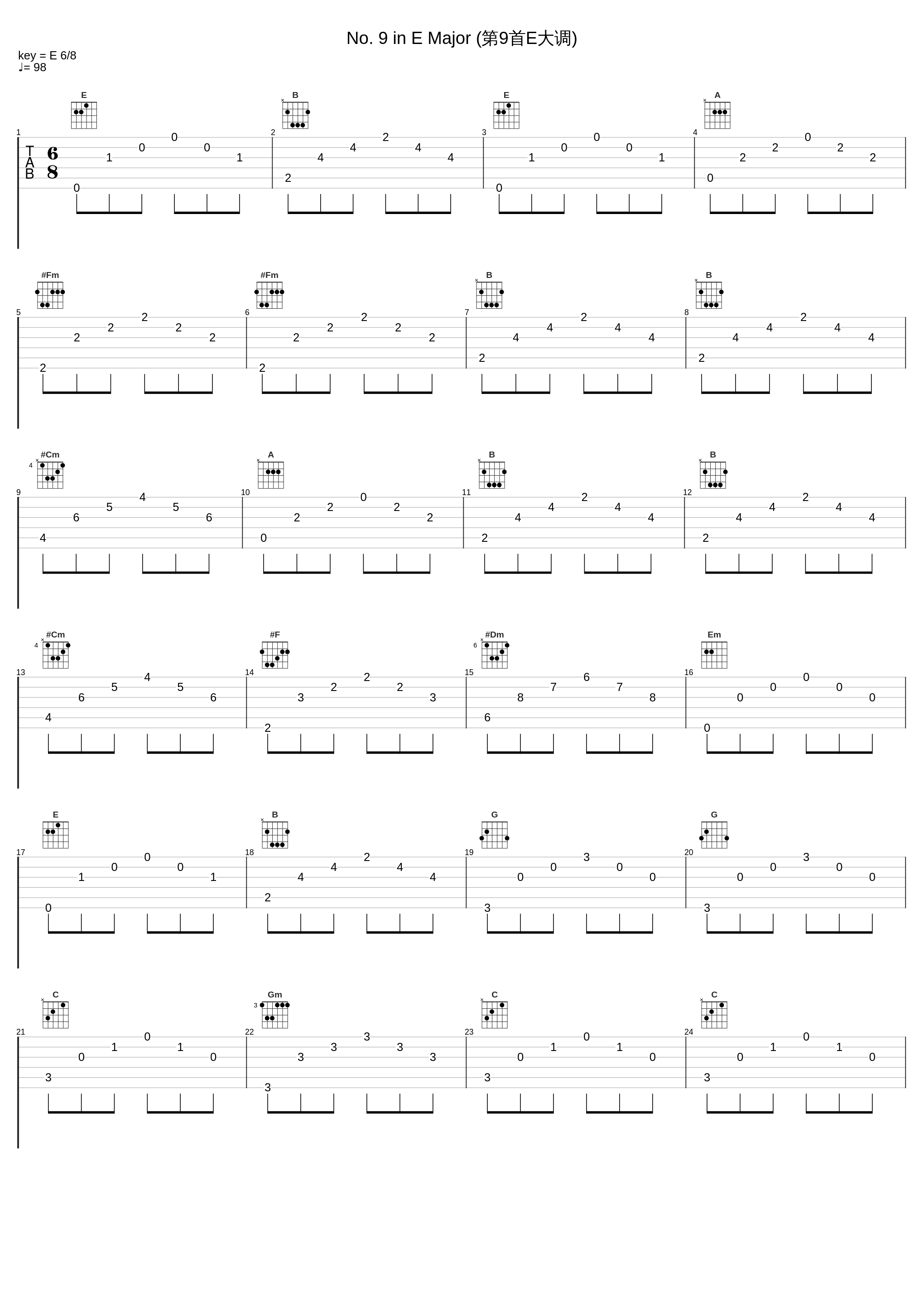 No. 9 in E Major (第9首E大调)_李云迪_1