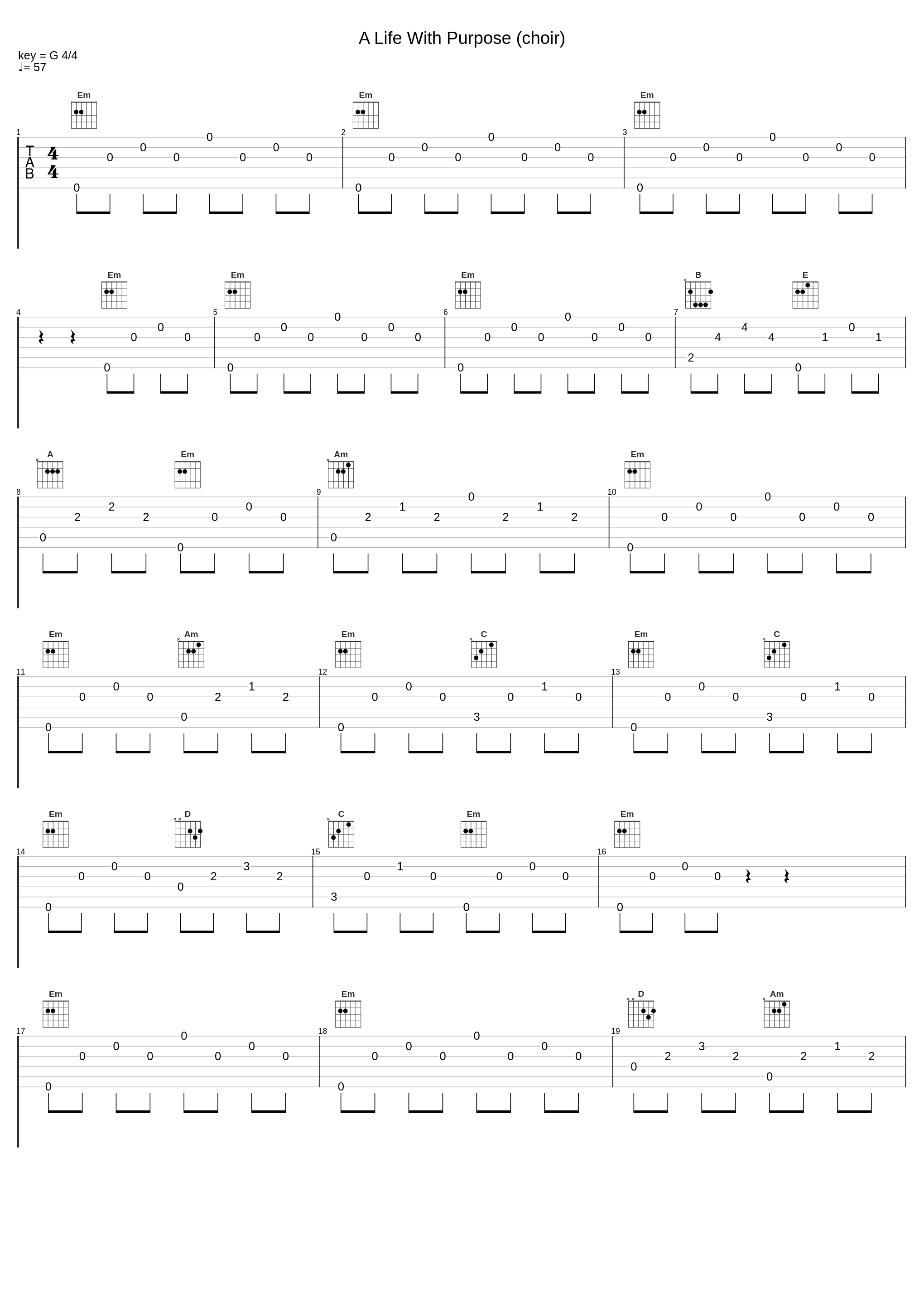 A Life With Purpose (choir)_X-Ray Dog_1