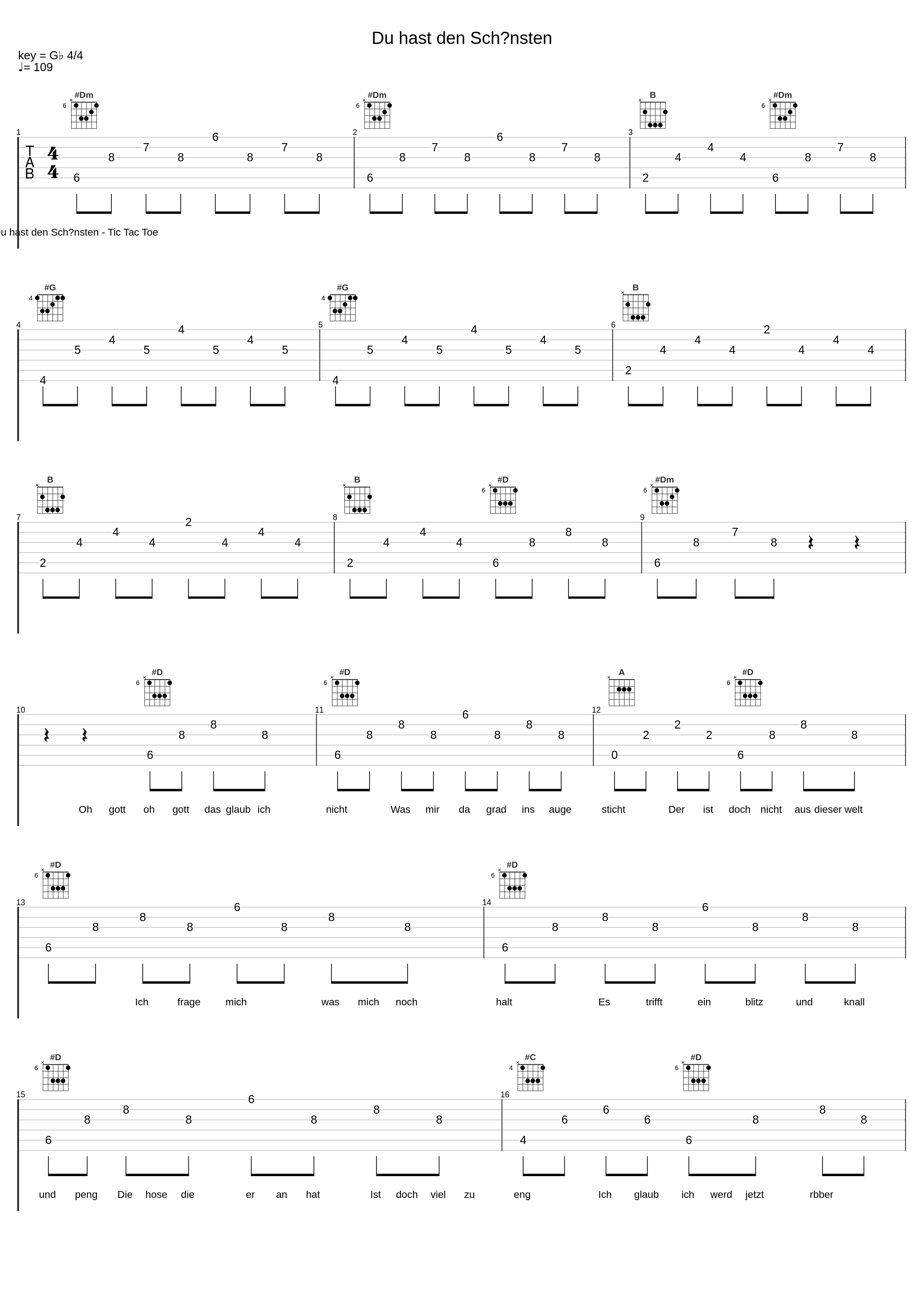 Du hast den Schönsten_Tic Tac Toe_1