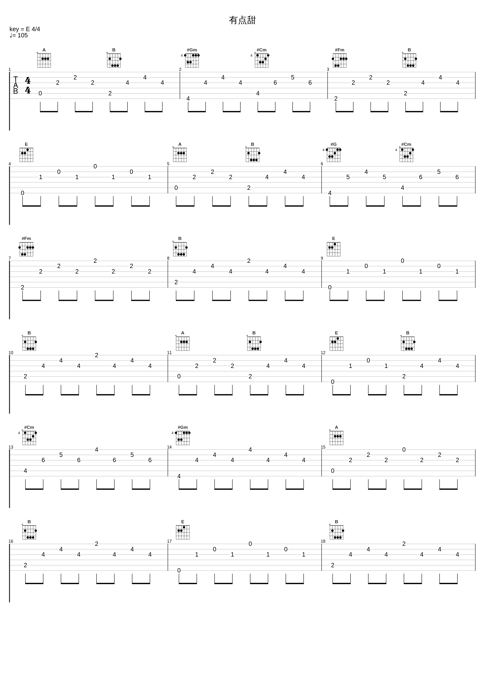 有点甜_小c,伦桑_1