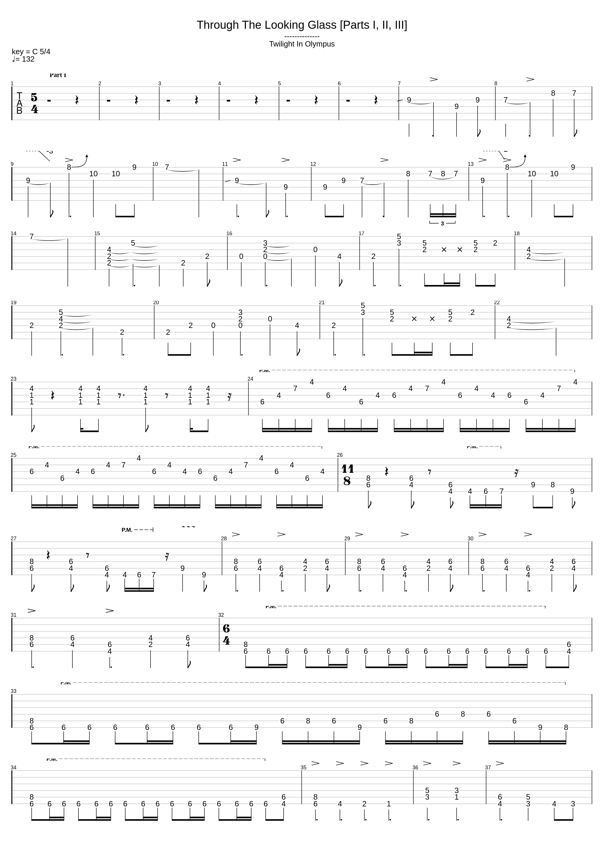 Through The Looking Glass (Pts. I, Ii, Iii)_Symphony X_1