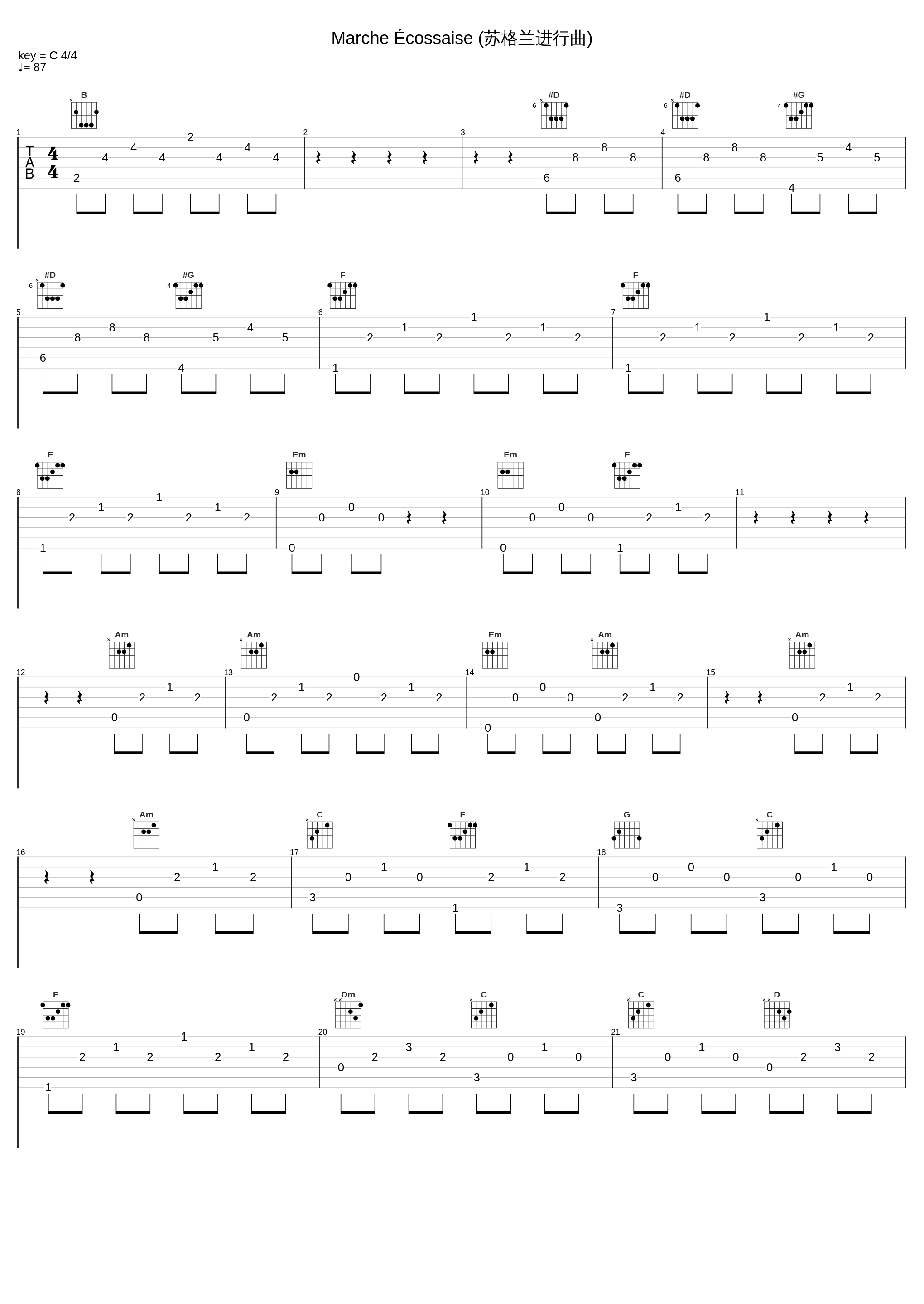 Marche Écossaise (苏格兰进行曲)_Werner Haas,Noël Lee_1