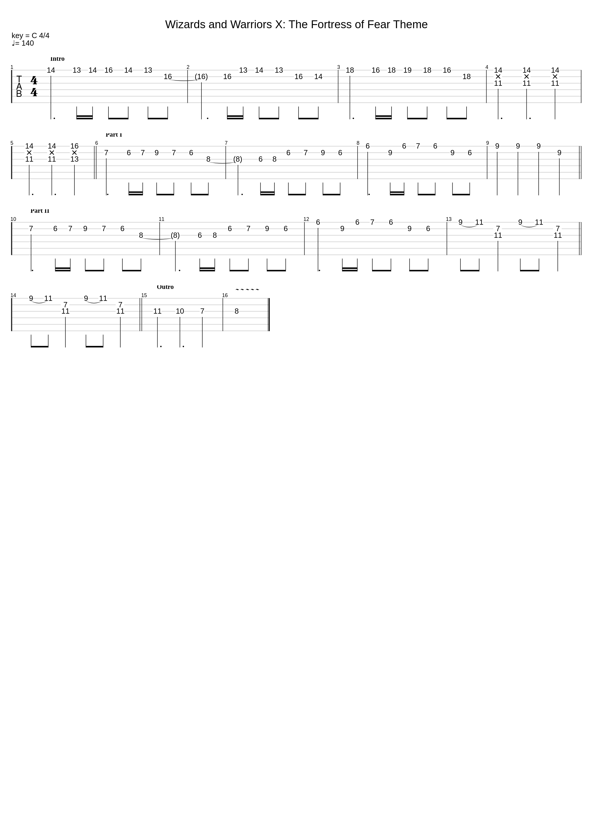 Fortress Of Fear Theme_Wizards And Warriors X_1