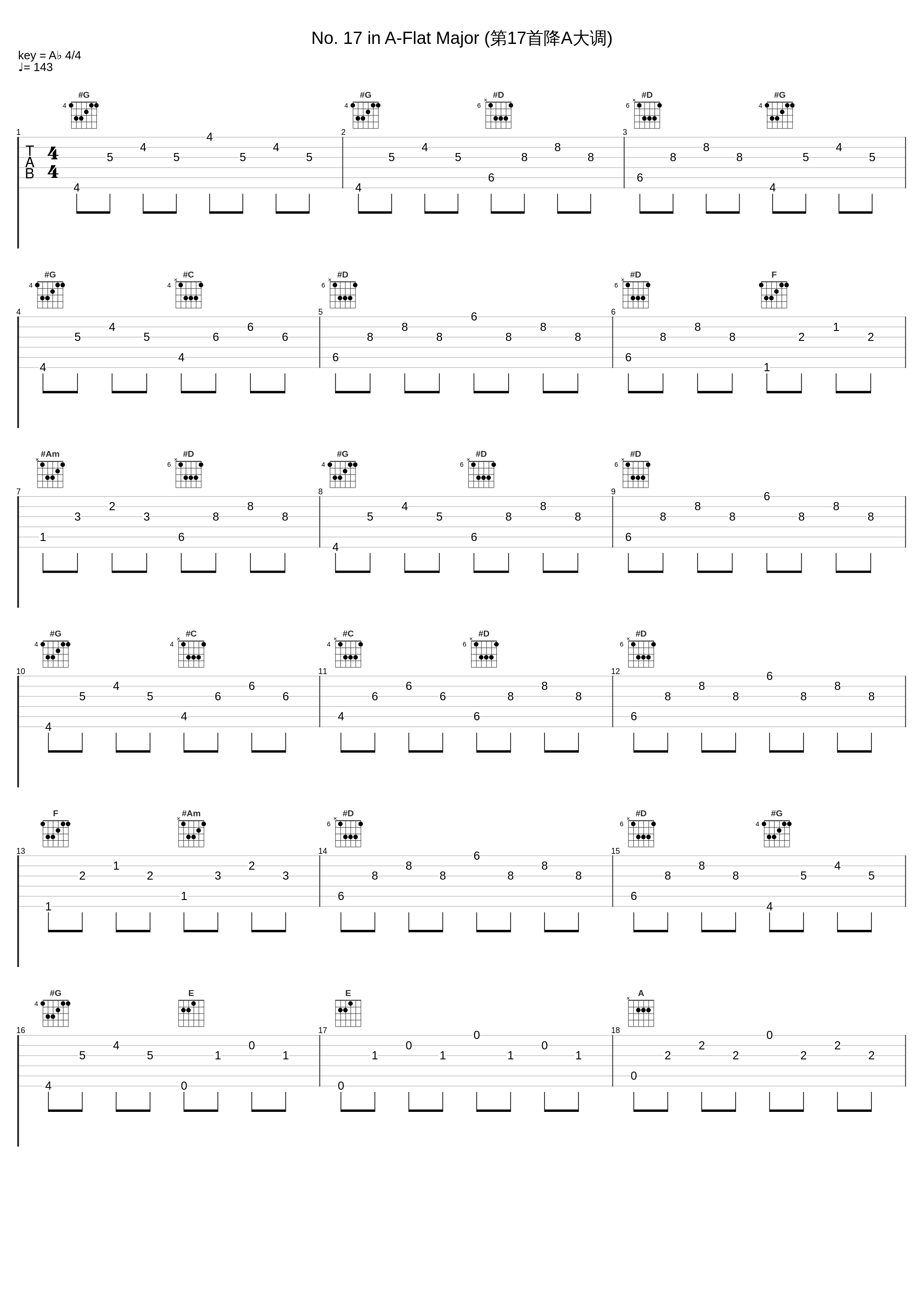 No. 17 in A-Flat Major (第17首降A大调)_李云迪_1