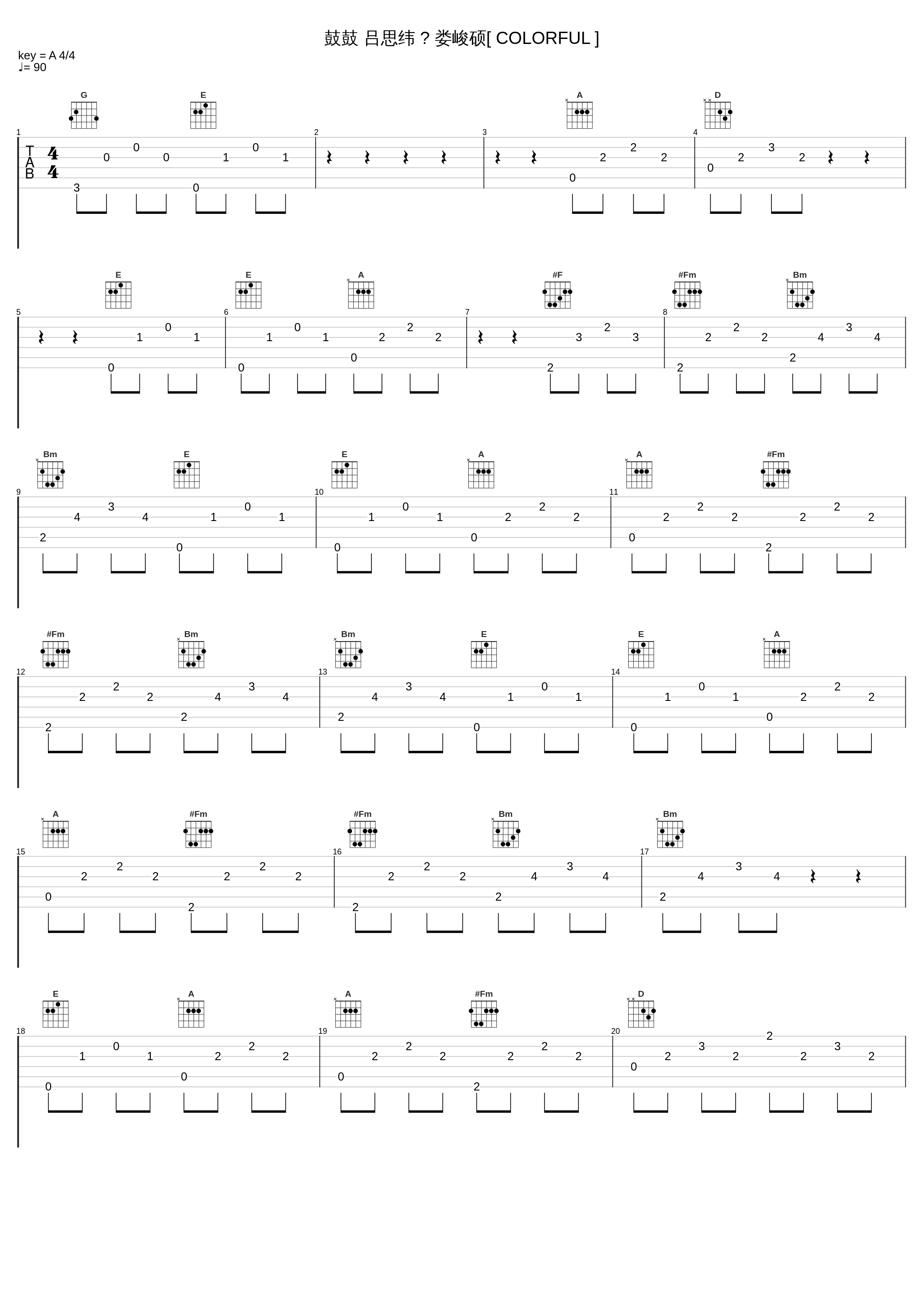 鼓鼓 吕思纬 ✕ 娄峻硕[ COLORFUL ]_鼓鼓 吕思纬,娄峻硕_1