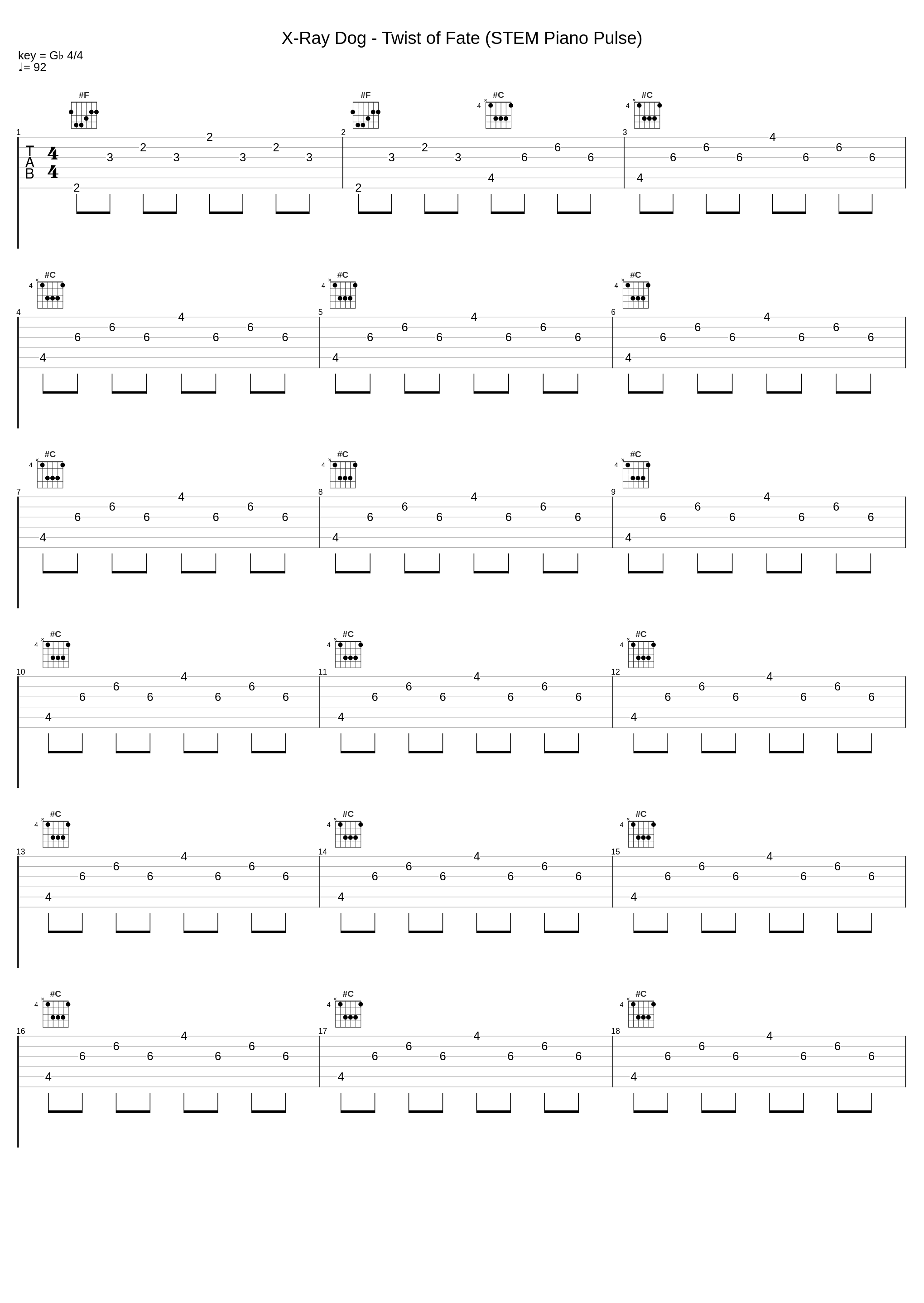 X-Ray Dog - Twist of Fate (STEM Piano Pulse)_X-Ray Dog_1