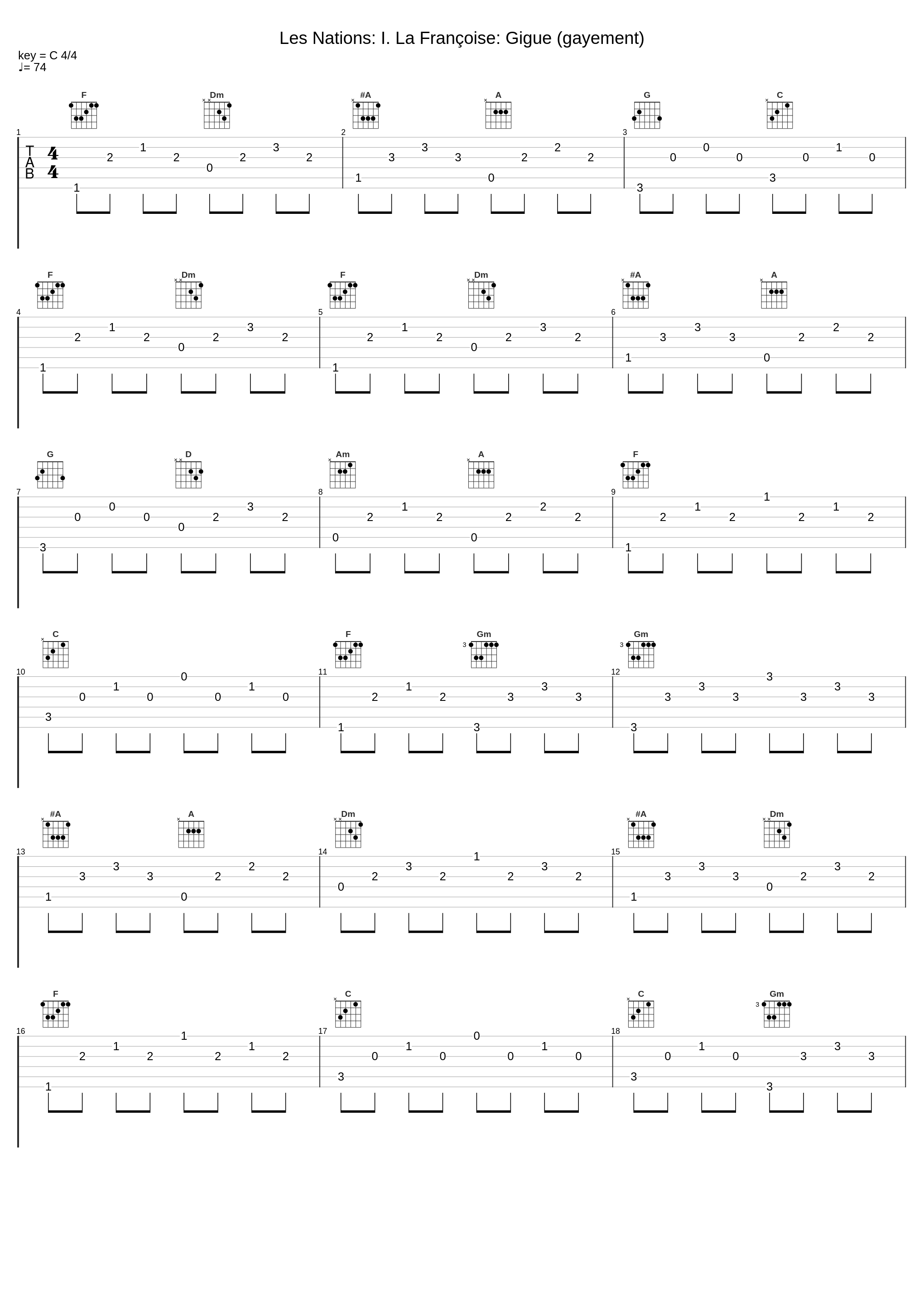 Les Nations: I. La Françoise: Gigue (gayement)_Florilegium,Francois Couperin_1