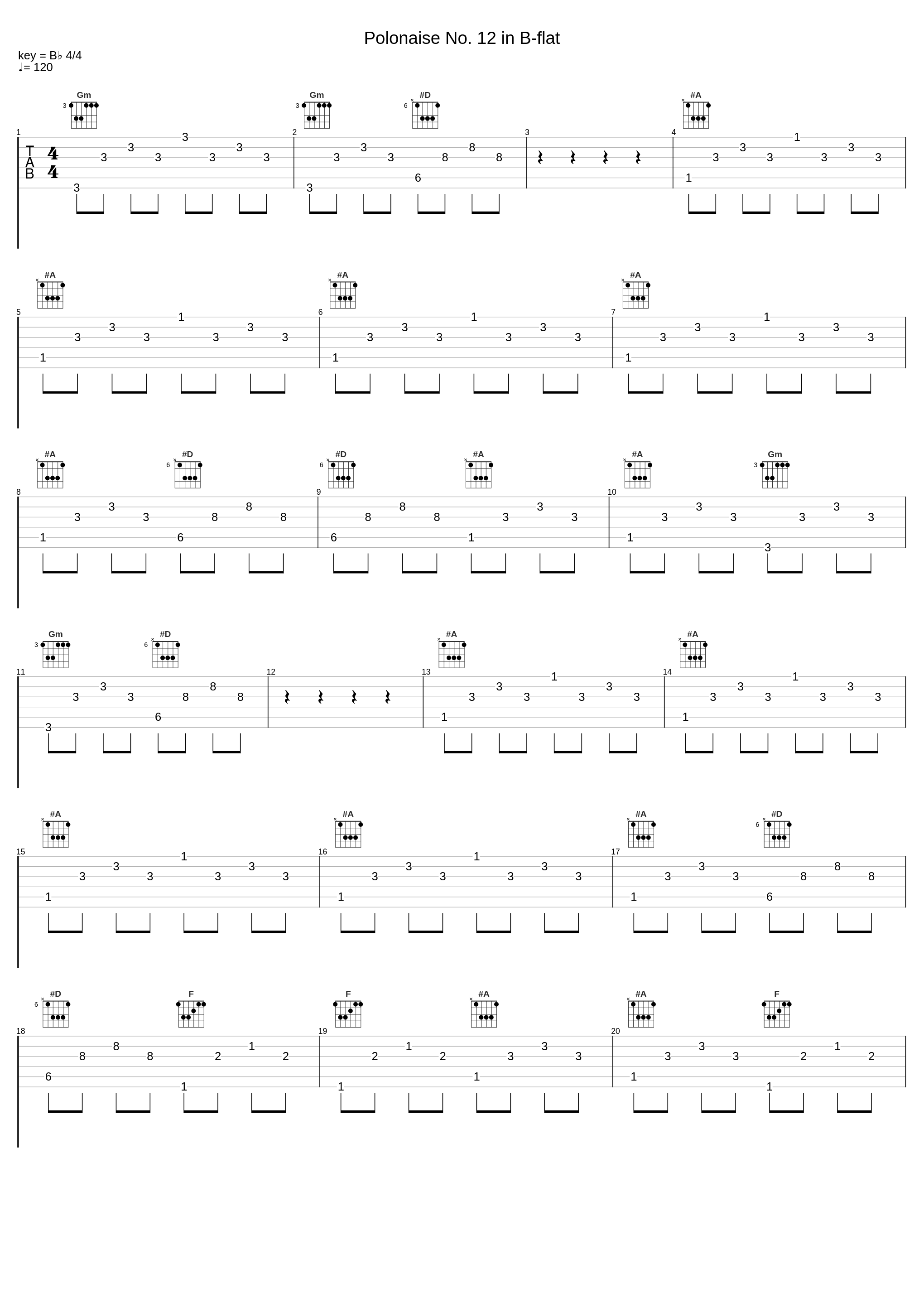 Polonaise No. 12 in B-flat_Walter Leberecht,Frédéric Chopin_1