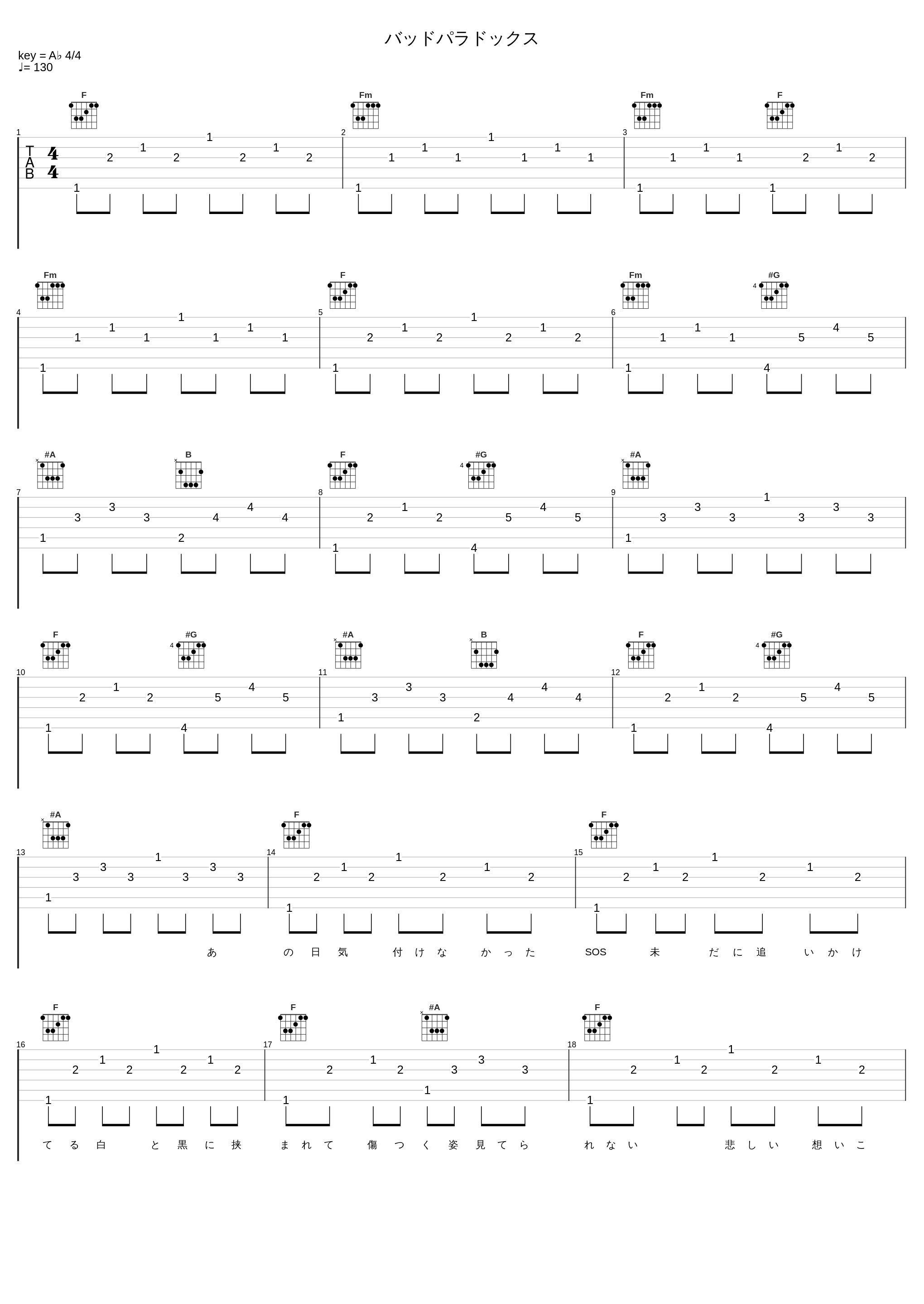 バッドパラドックス_BLUE ENCOUNT_1