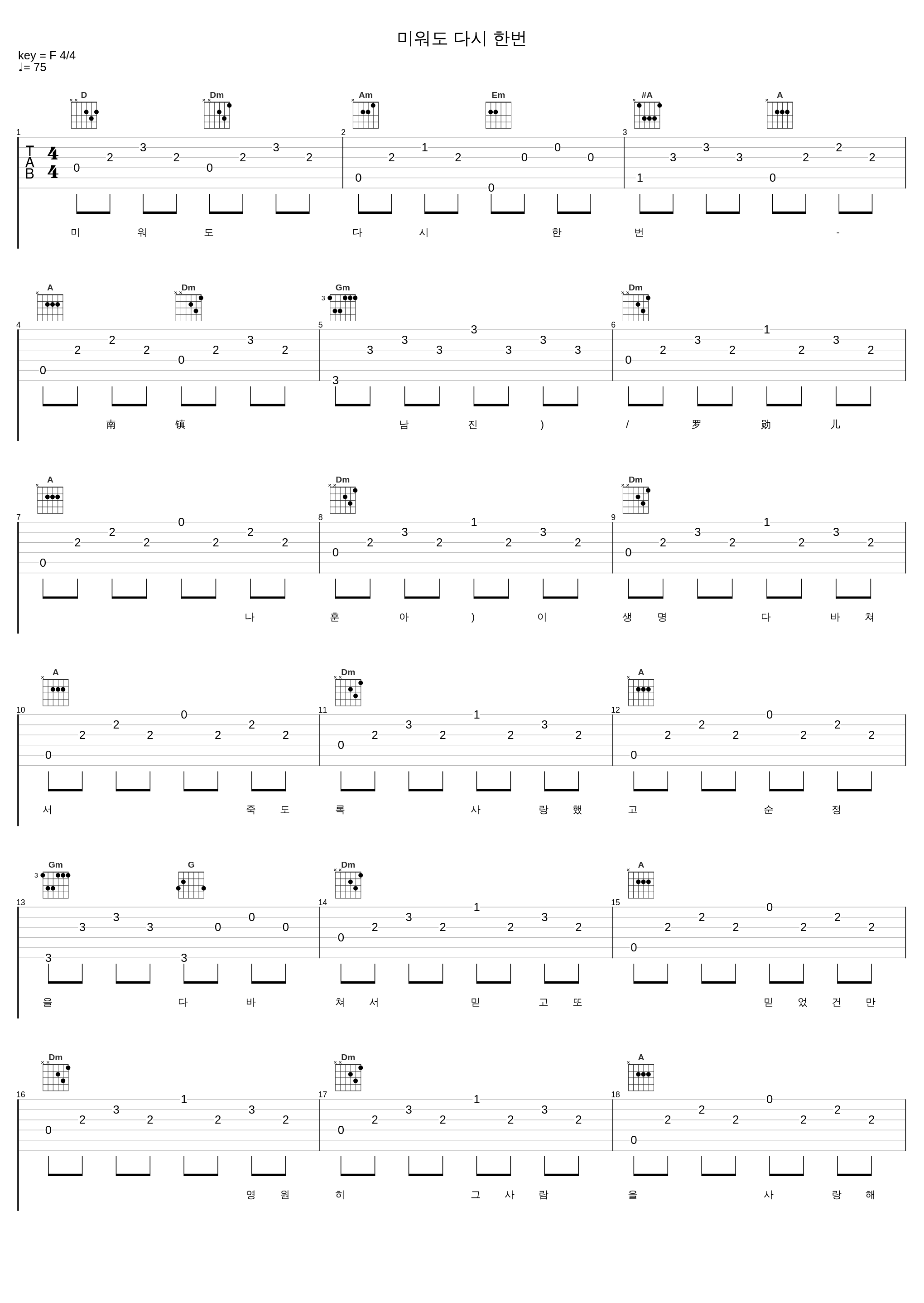 미워도 다시 한번_南镇,罗勋儿_1