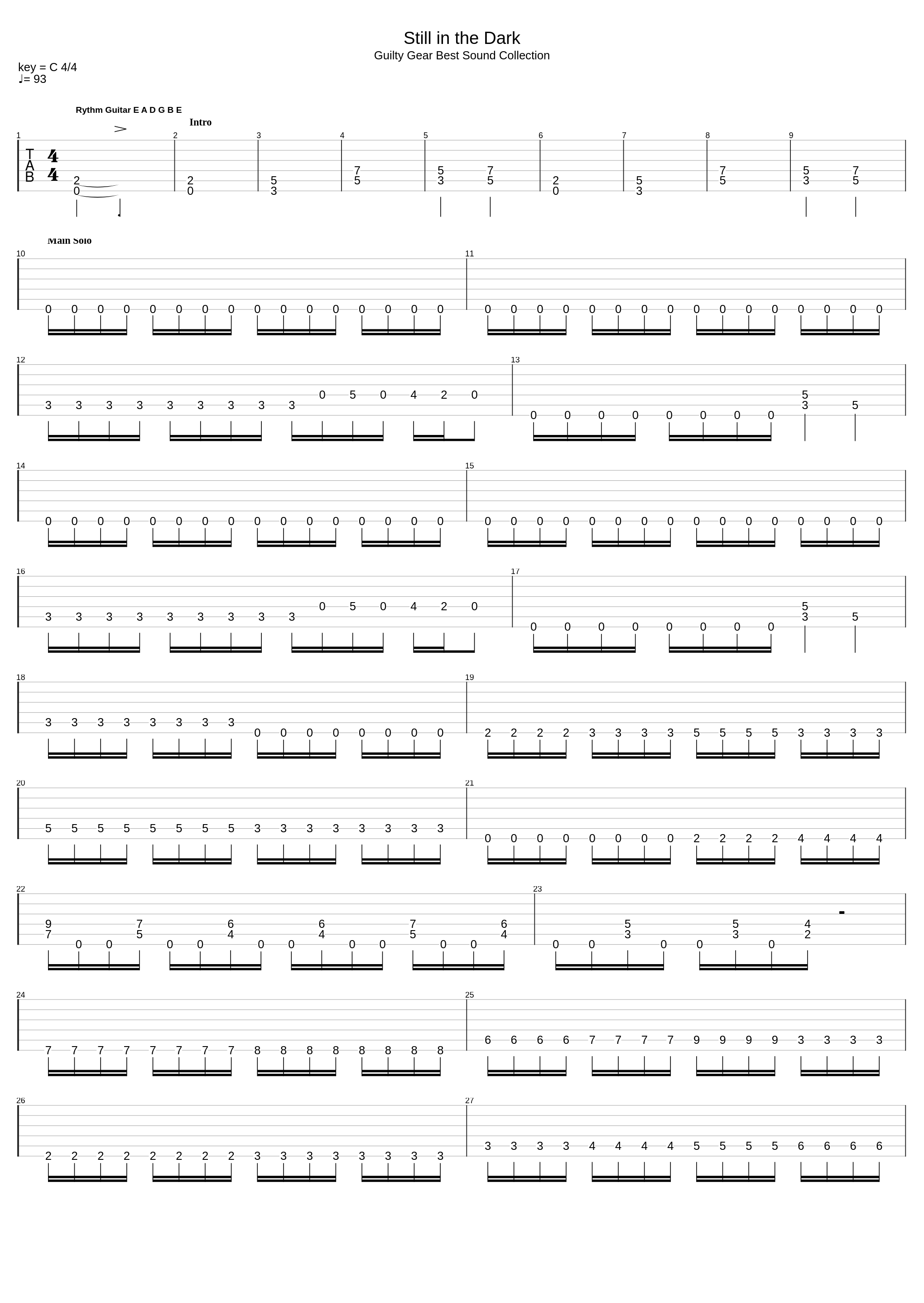 Still In The Dark_Guilty Gear X_1