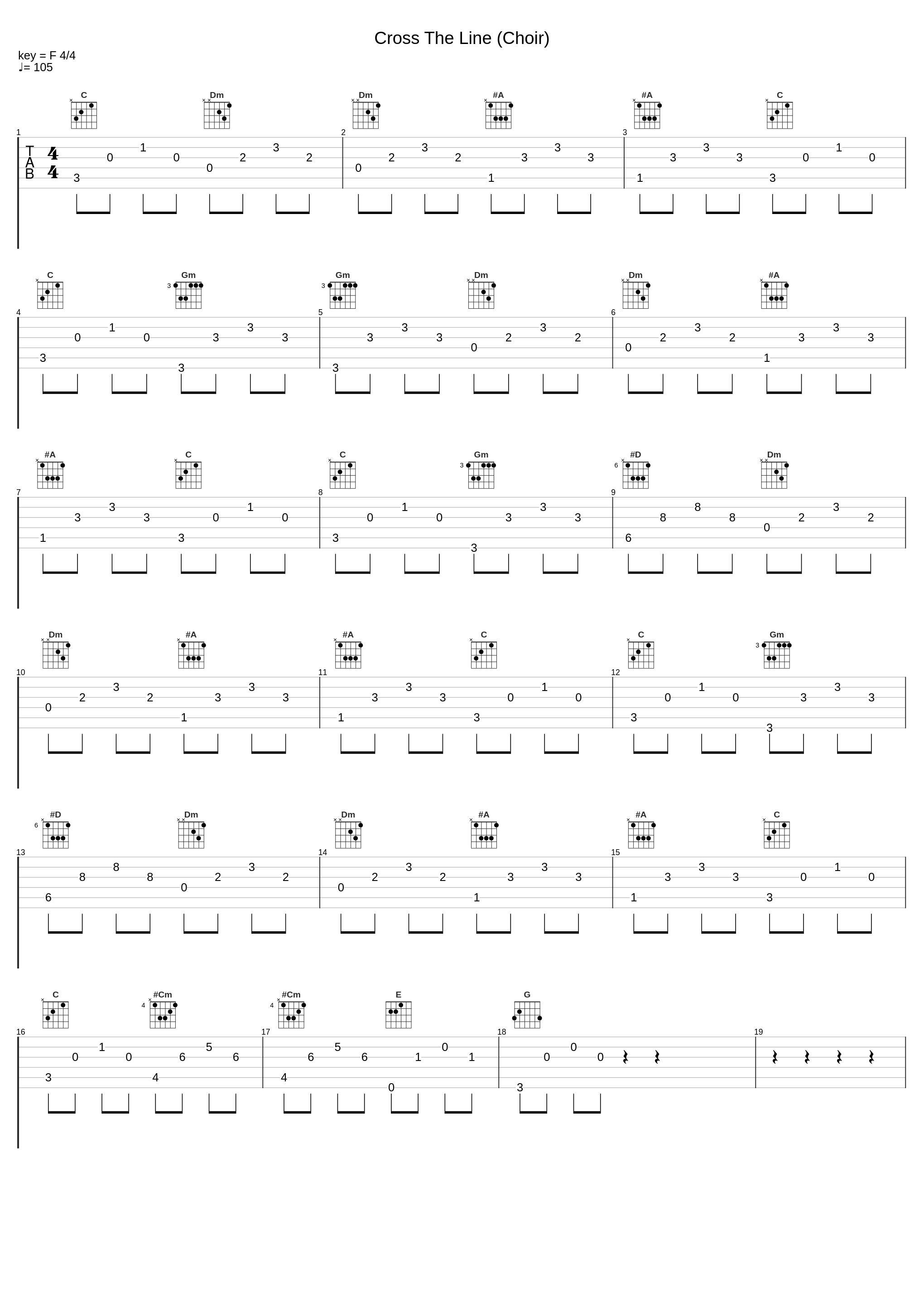 Cross The Line (Choir)_X-Ray Dog_1