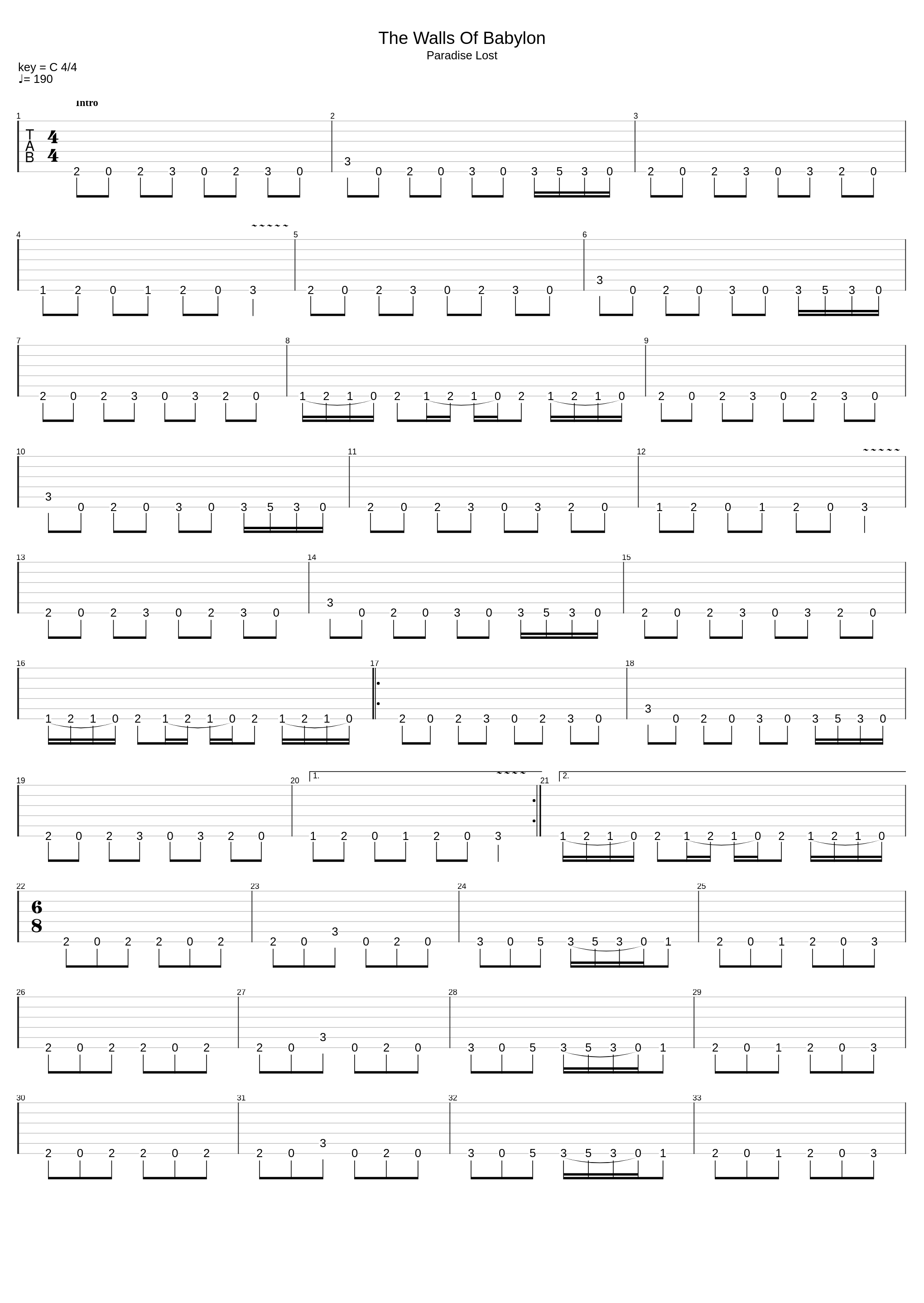 The Walls Of Babylon (Complete)_Symphony X_1