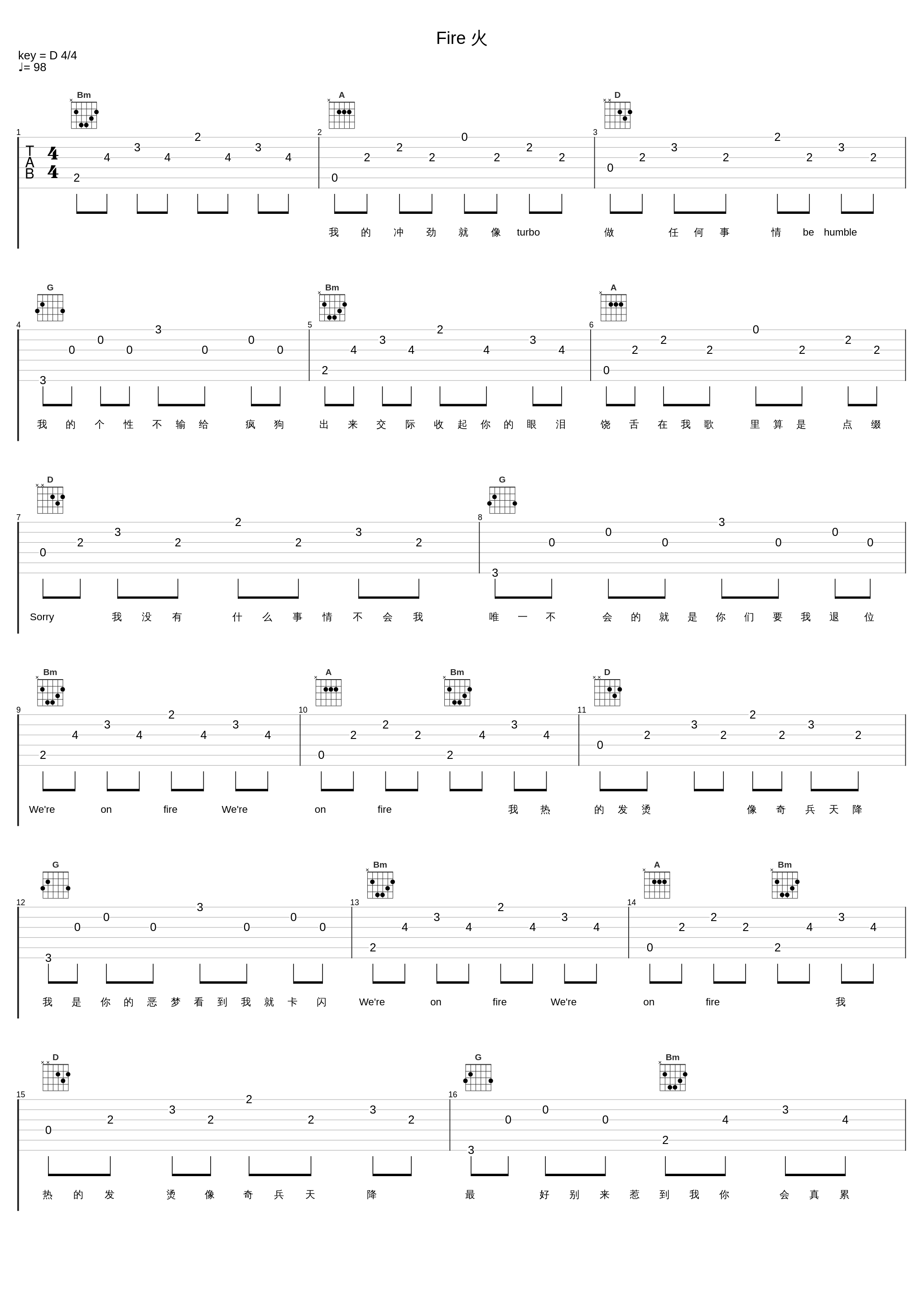 Fire 火_玖壹壹,187INC谋杀有限公司,赖慈泓,B.C.W 懒领阶级,草屯囝仔,臭屁婴仔,艾文同学_1