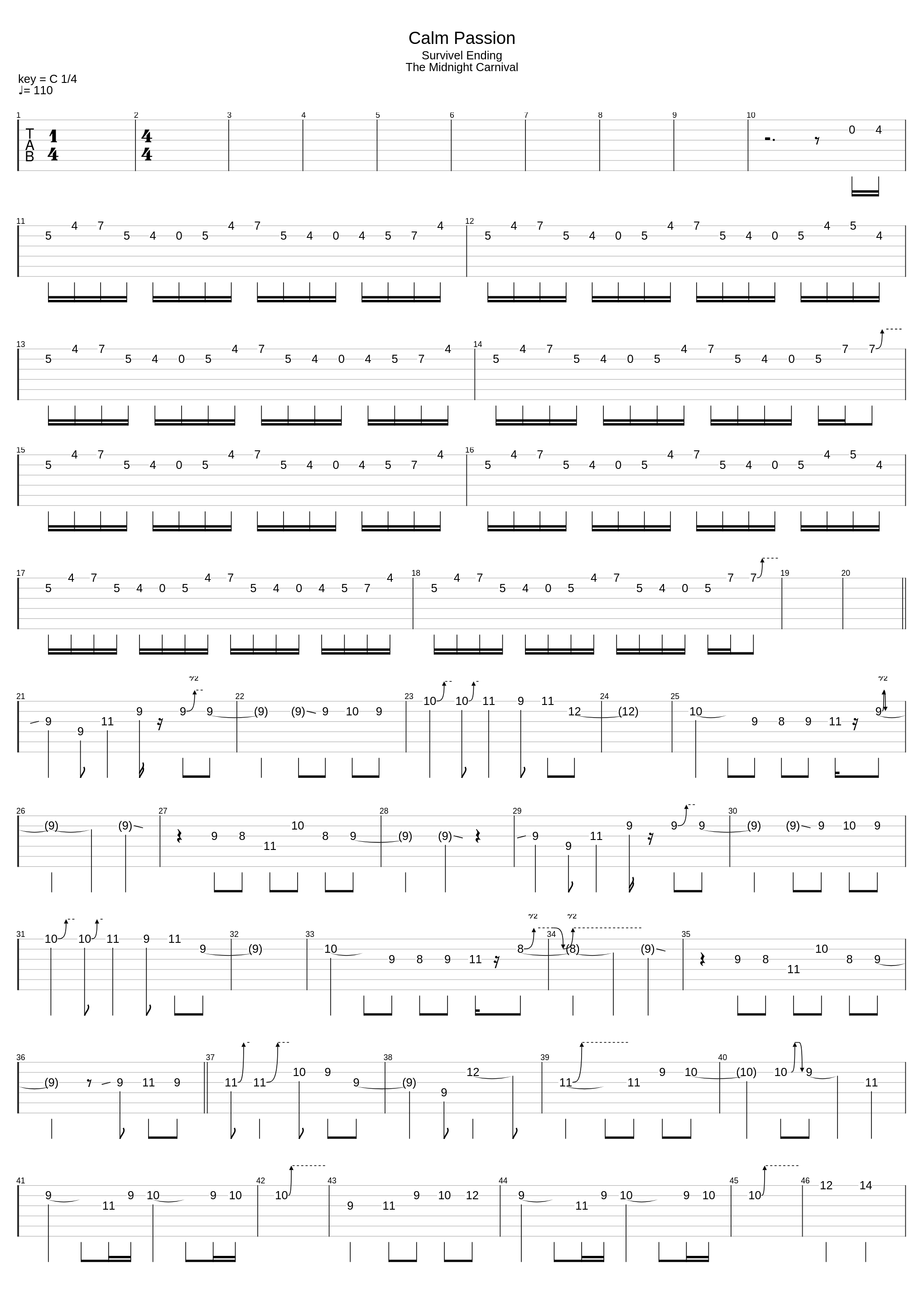 Calm Passion_Guilty Gear X_1