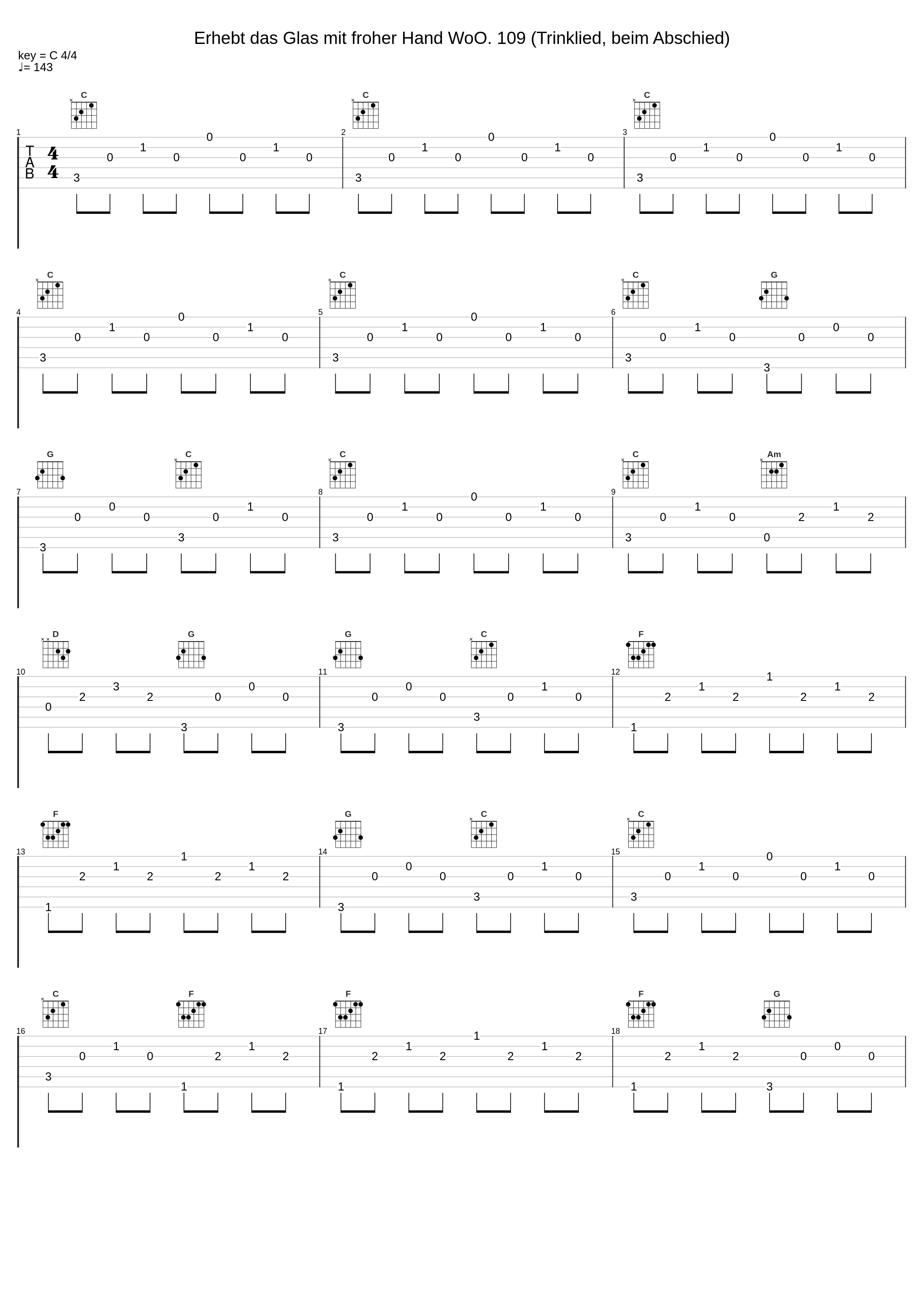 Erhebt das Glas mit froher Hand WoO. 109 (Trinklied, beim Abschied)_Peter Schreier,Walter Olbertz_1