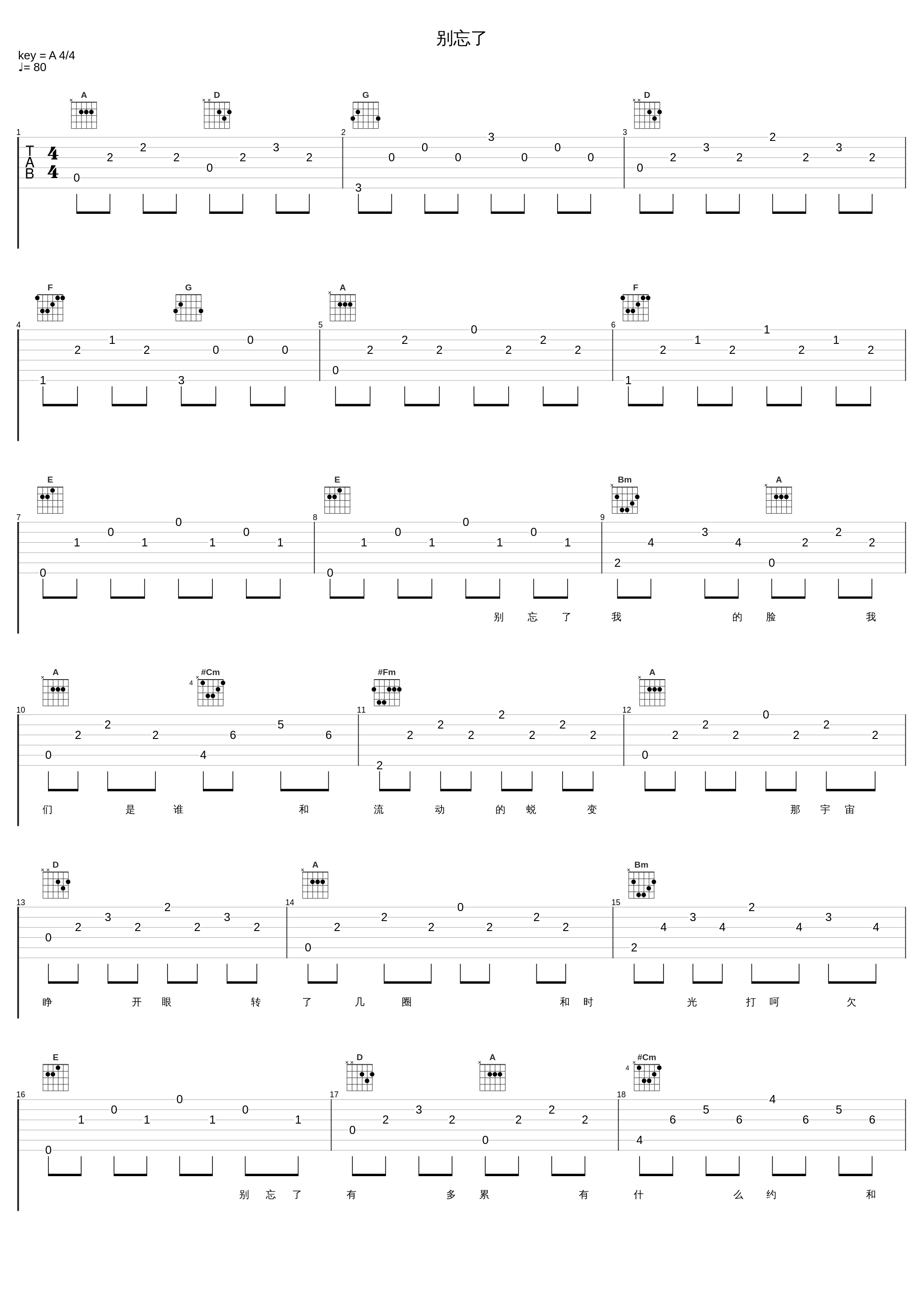 别忘了_周笔畅_1