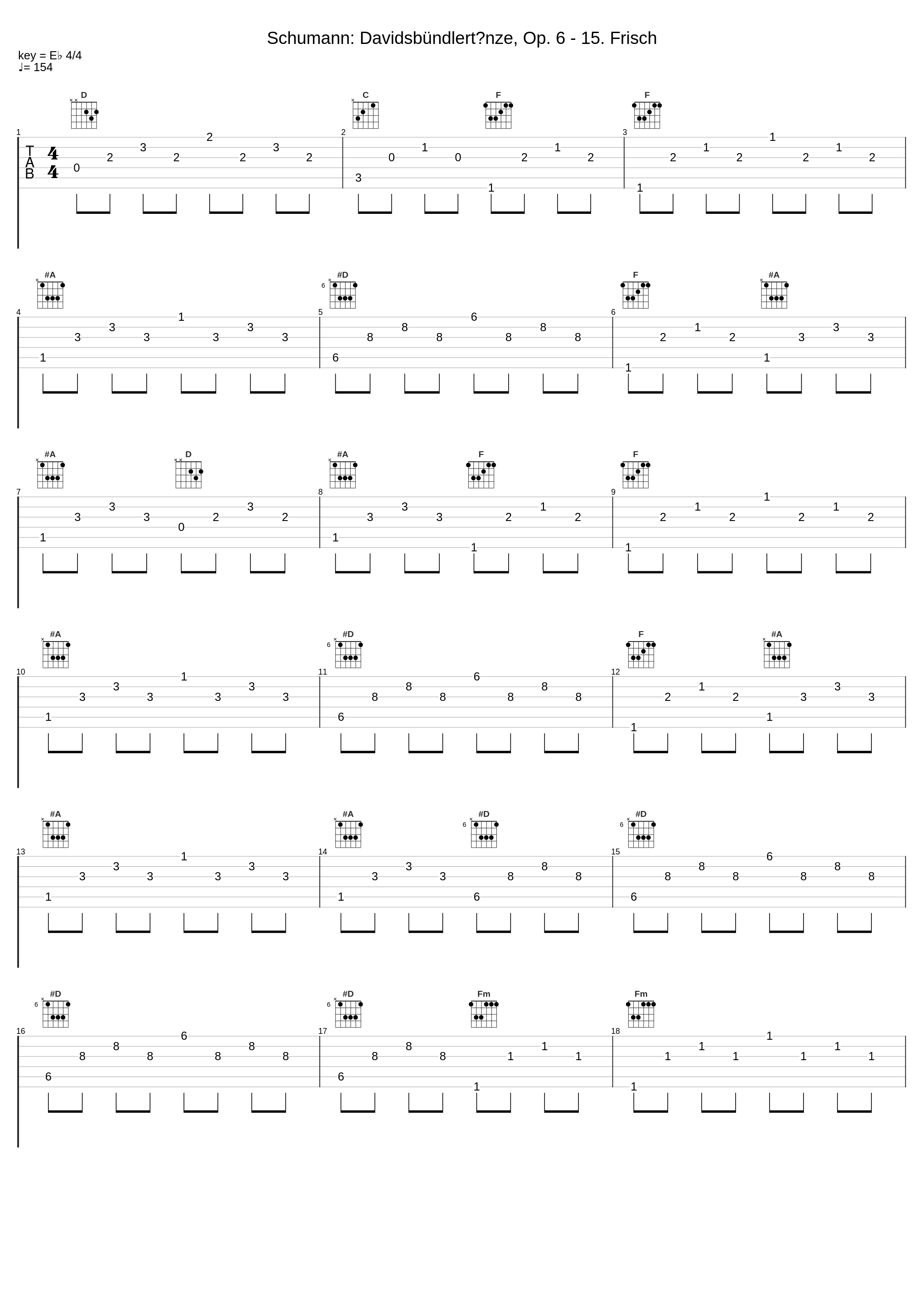 Schumann: Davidsbündlertänze, Op. 6 - 15. Frisch_內田光子_1