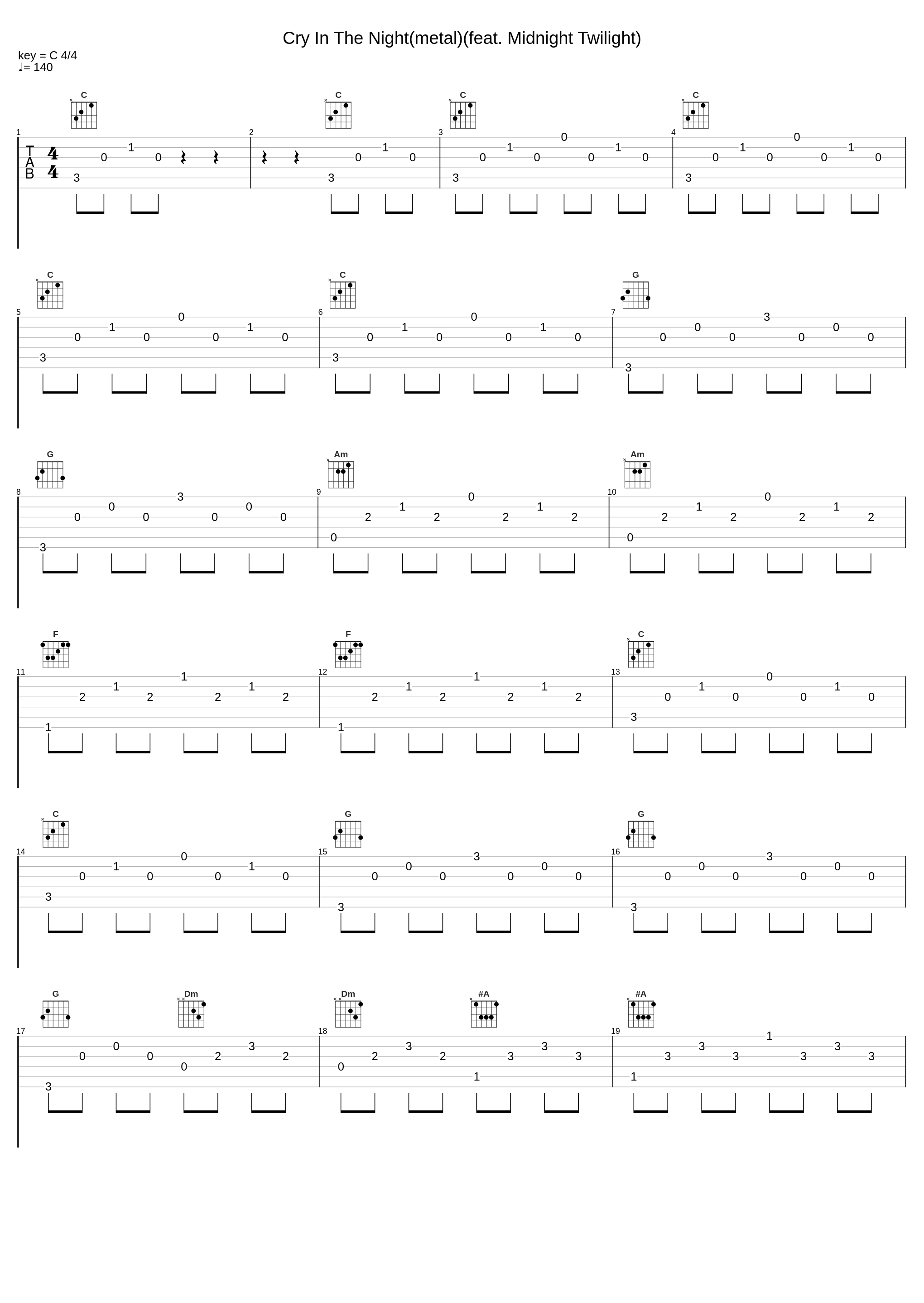 Cry In The Night(metal)(feat. Midnight Twilight)_Broken Hearts,Midnight Twilight_1