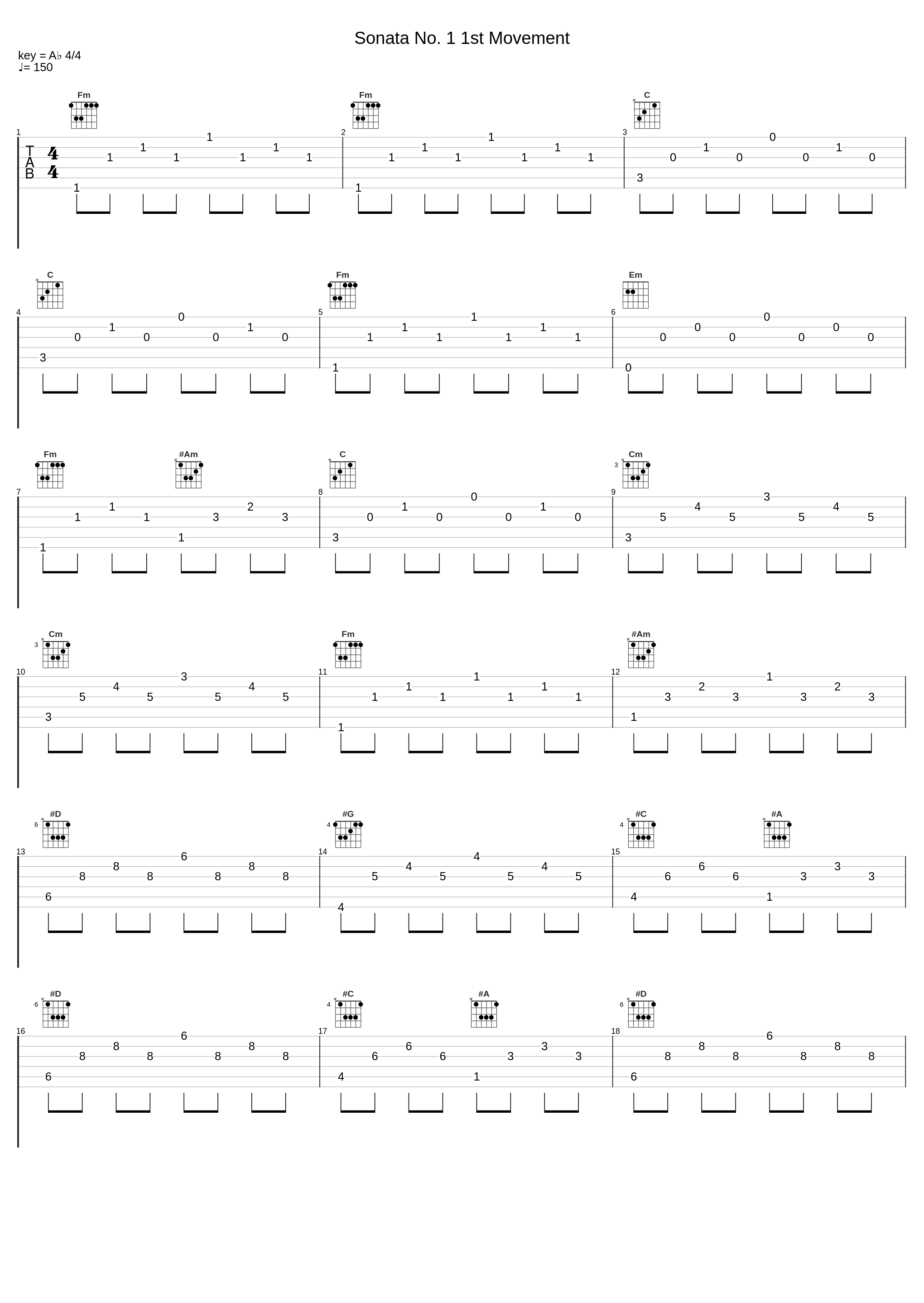 Sonata No. 1 1st Movement_Ludwig van Beethoven,Nologo_1