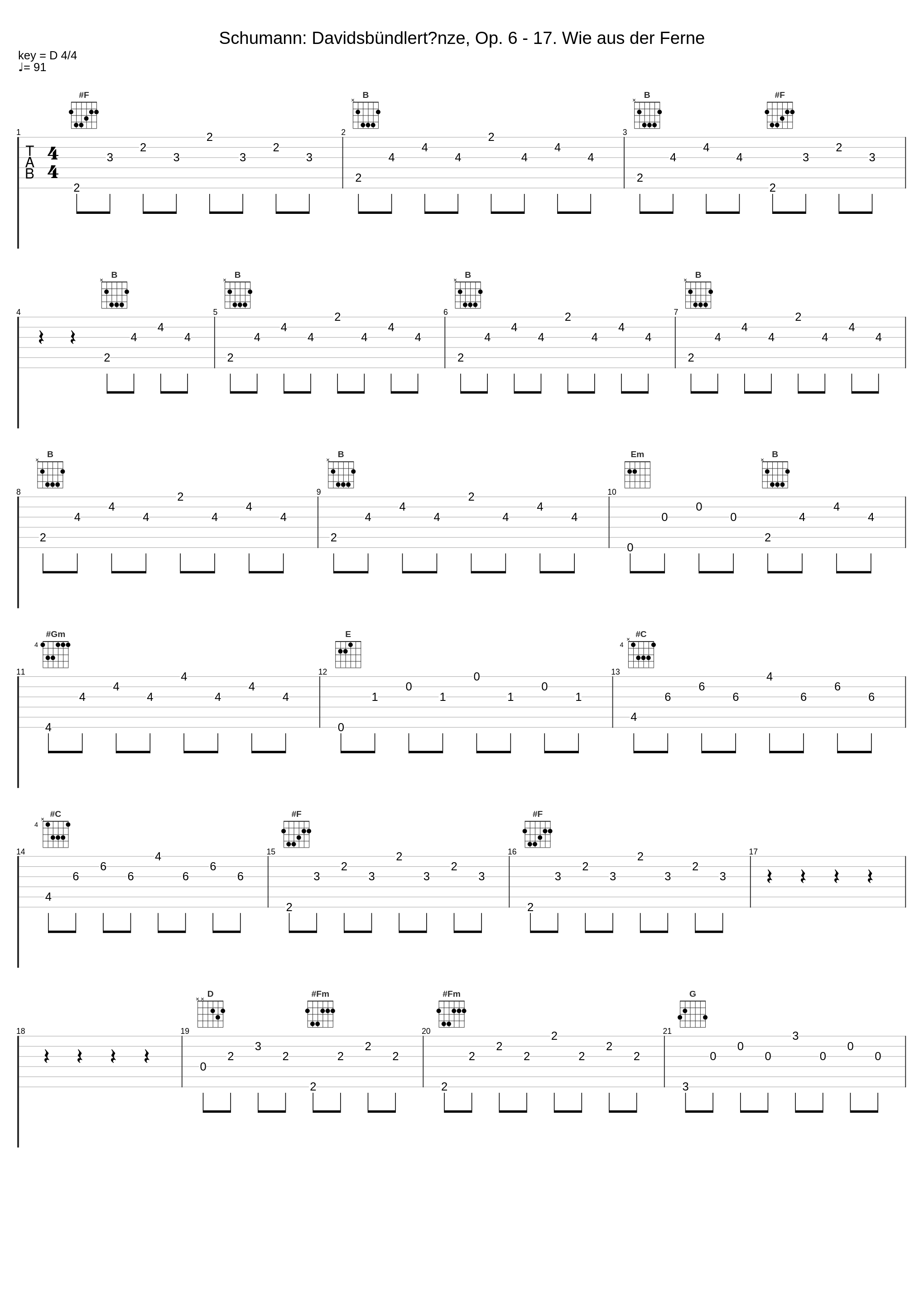 Schumann: Davidsbündlertänze, Op. 6 - 17. Wie aus der Ferne_內田光子_1