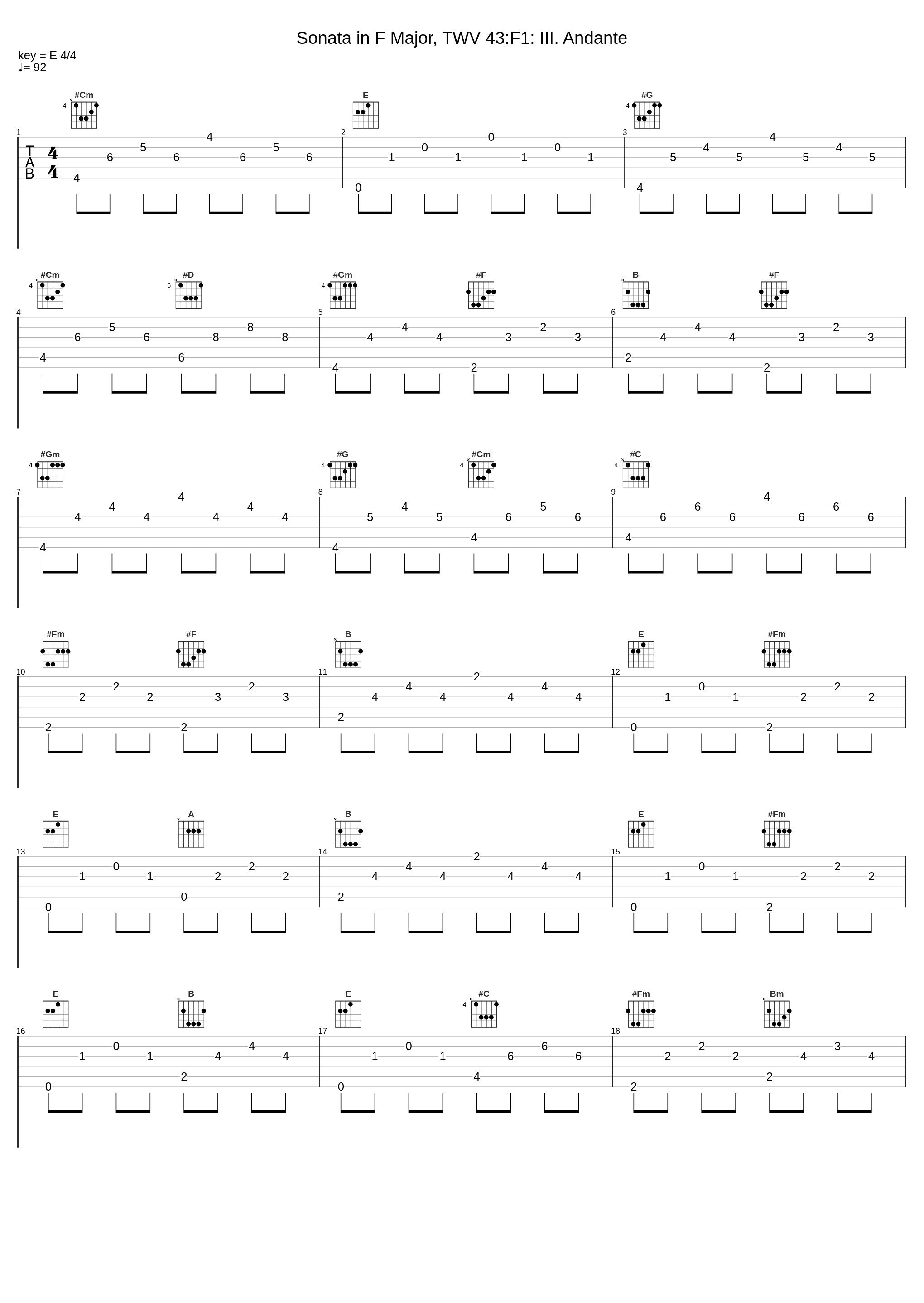 Sonata in F Major, TWV 43:F1: III. Andante_Harmonie Universelle,Georg Philipp Telemann_1