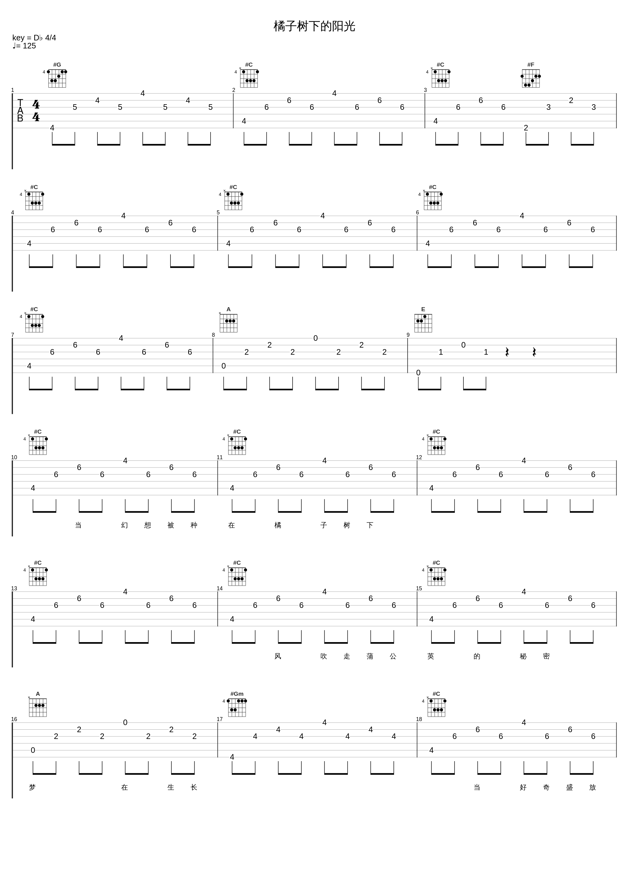 橘子树下的阳光_二珂_1