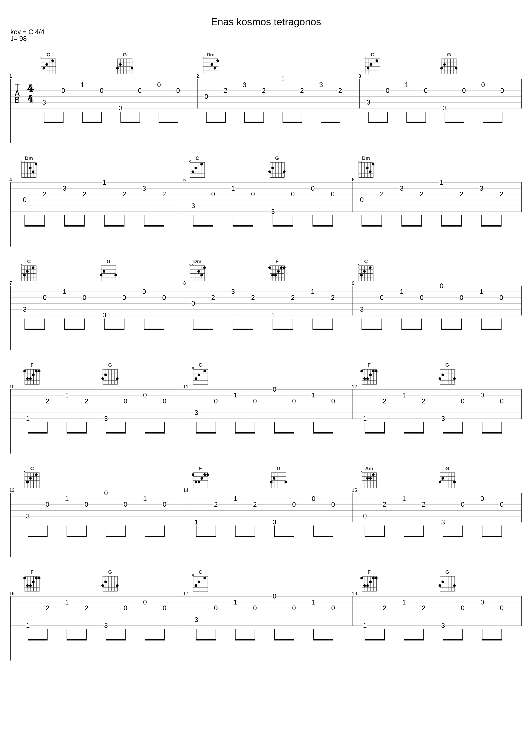 Enas kosmos tetragonos_De Facto_1