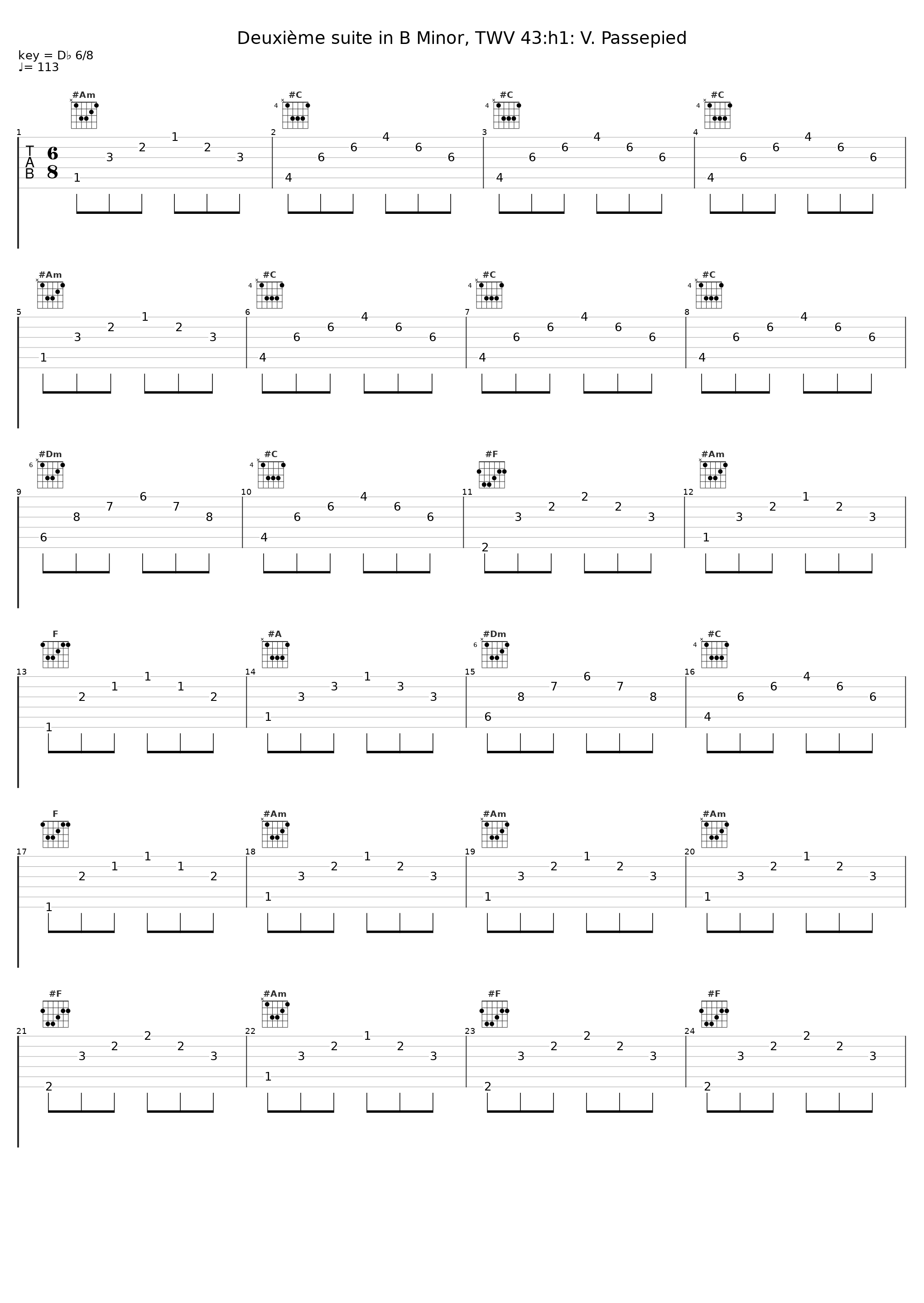 Deuxième suite in B Minor, TWV 43:h1: V. Passepied_Ricercar Consort,Georg Philipp Telemann_1