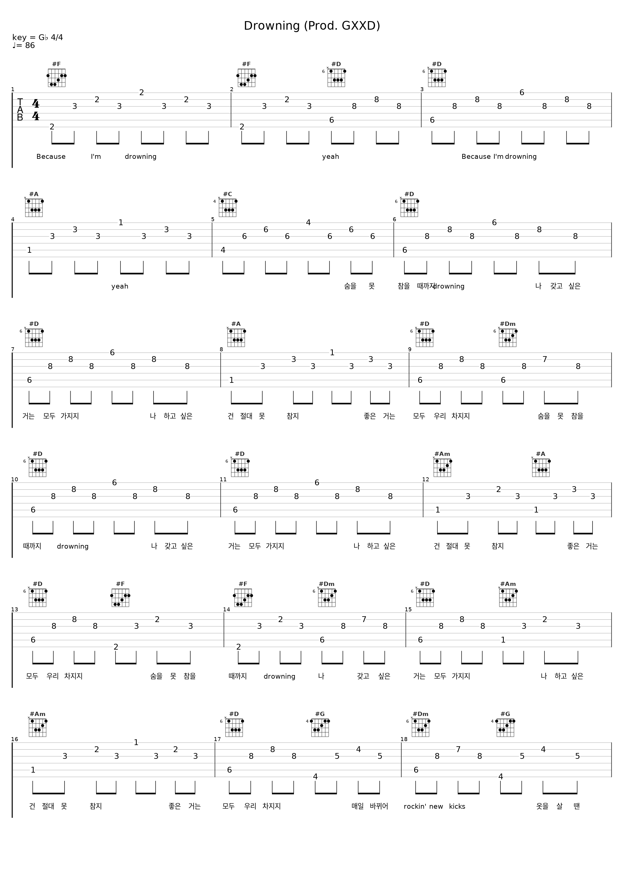 Drowning (Prod. GXXD)_Sik-K,쿠기_1