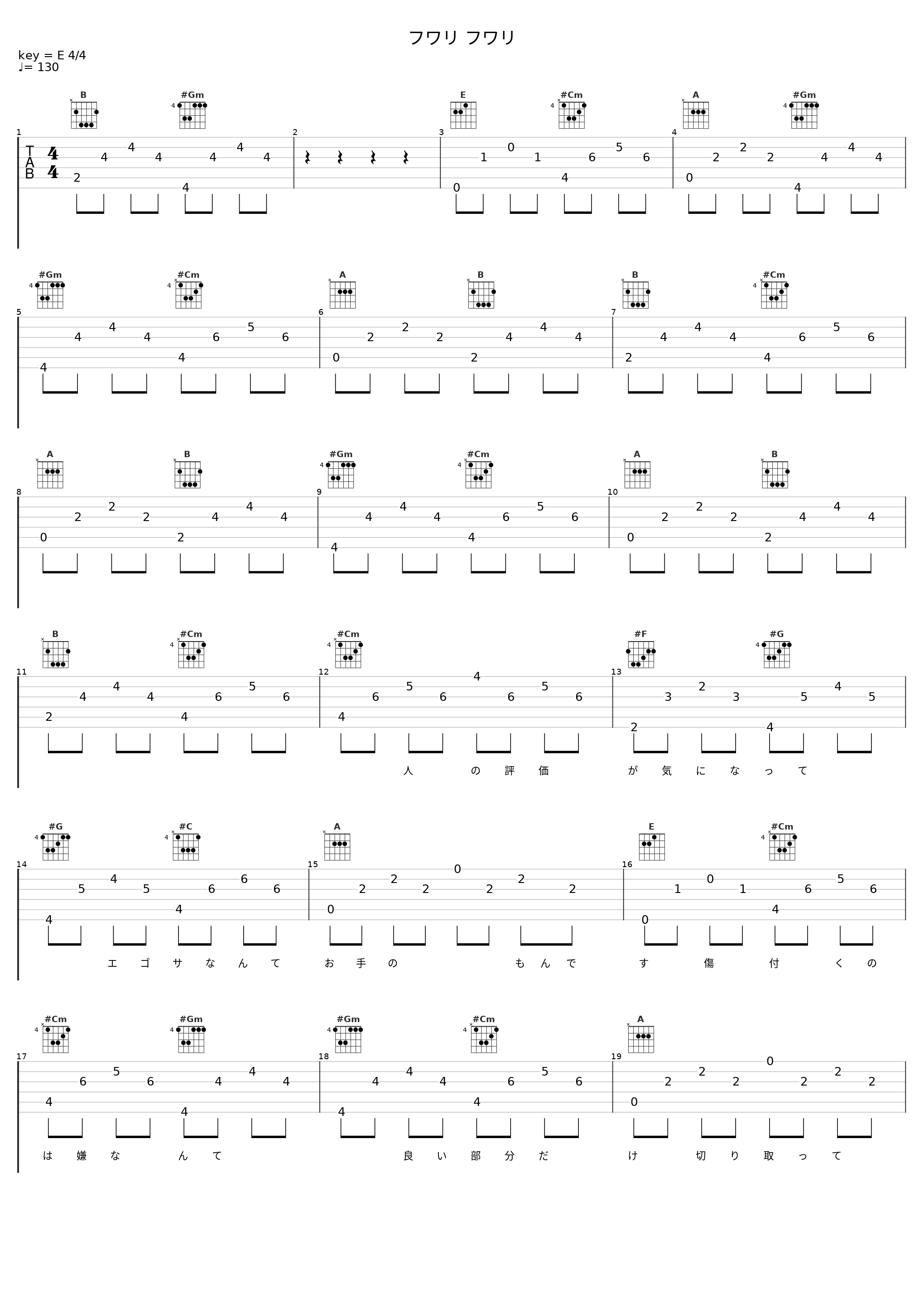 フワリ フワリ_羽多野涉_1