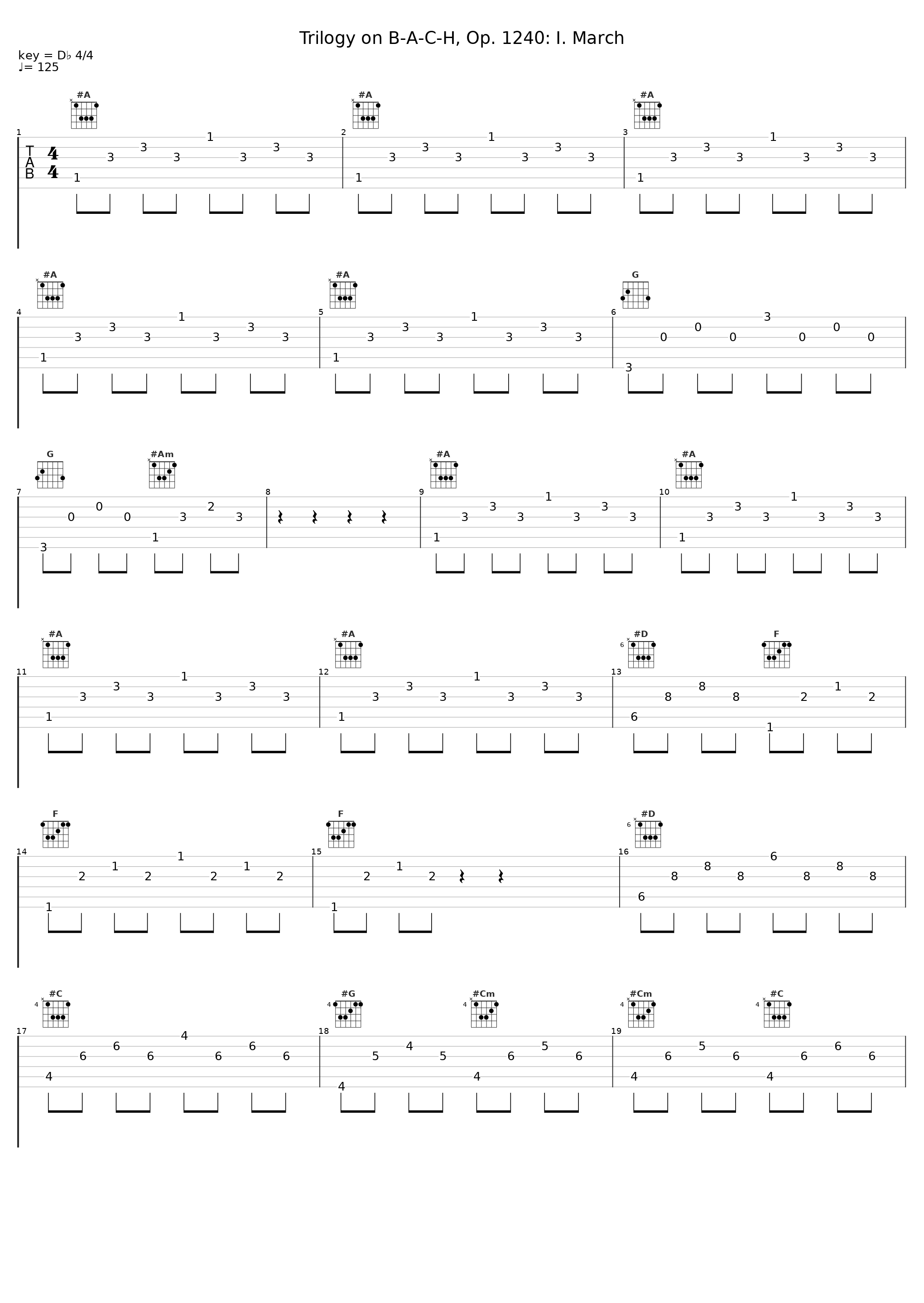 Trilogy on B-A-C-H, Op. 1240: I. March_Erik Simmons_1