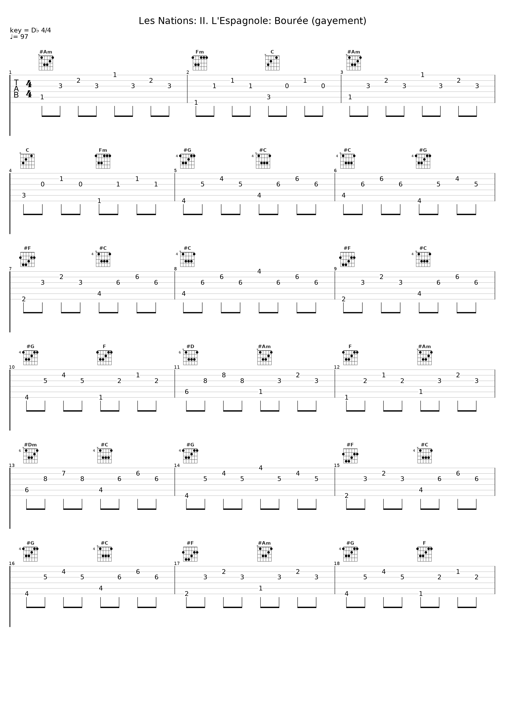 Les Nations: II. L'Espagnole: Bourée (gayement)_Florilegium,Francois Couperin_1