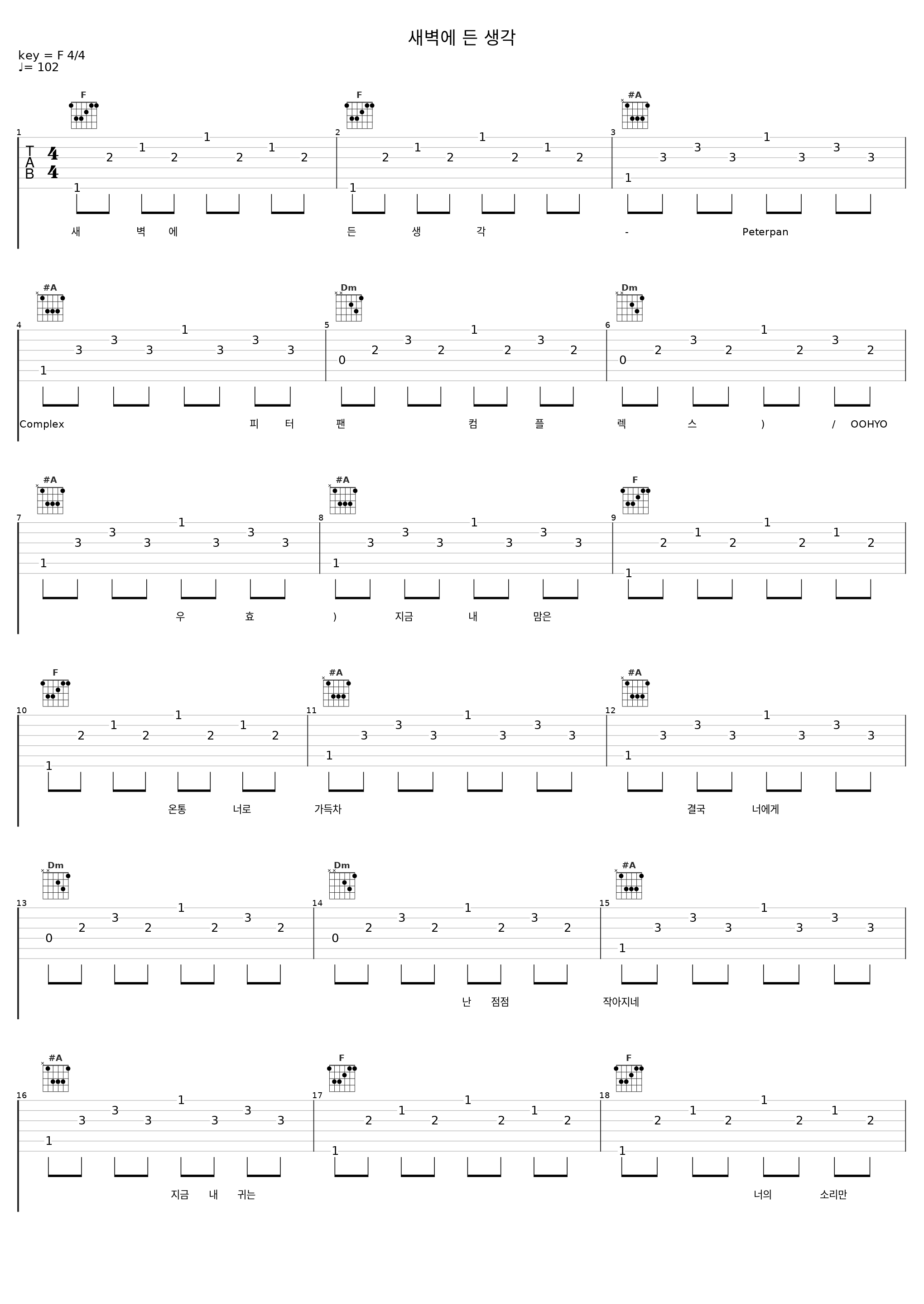 새벽에 든 생각_Peterpan Complex,OOHYO (우효)_1