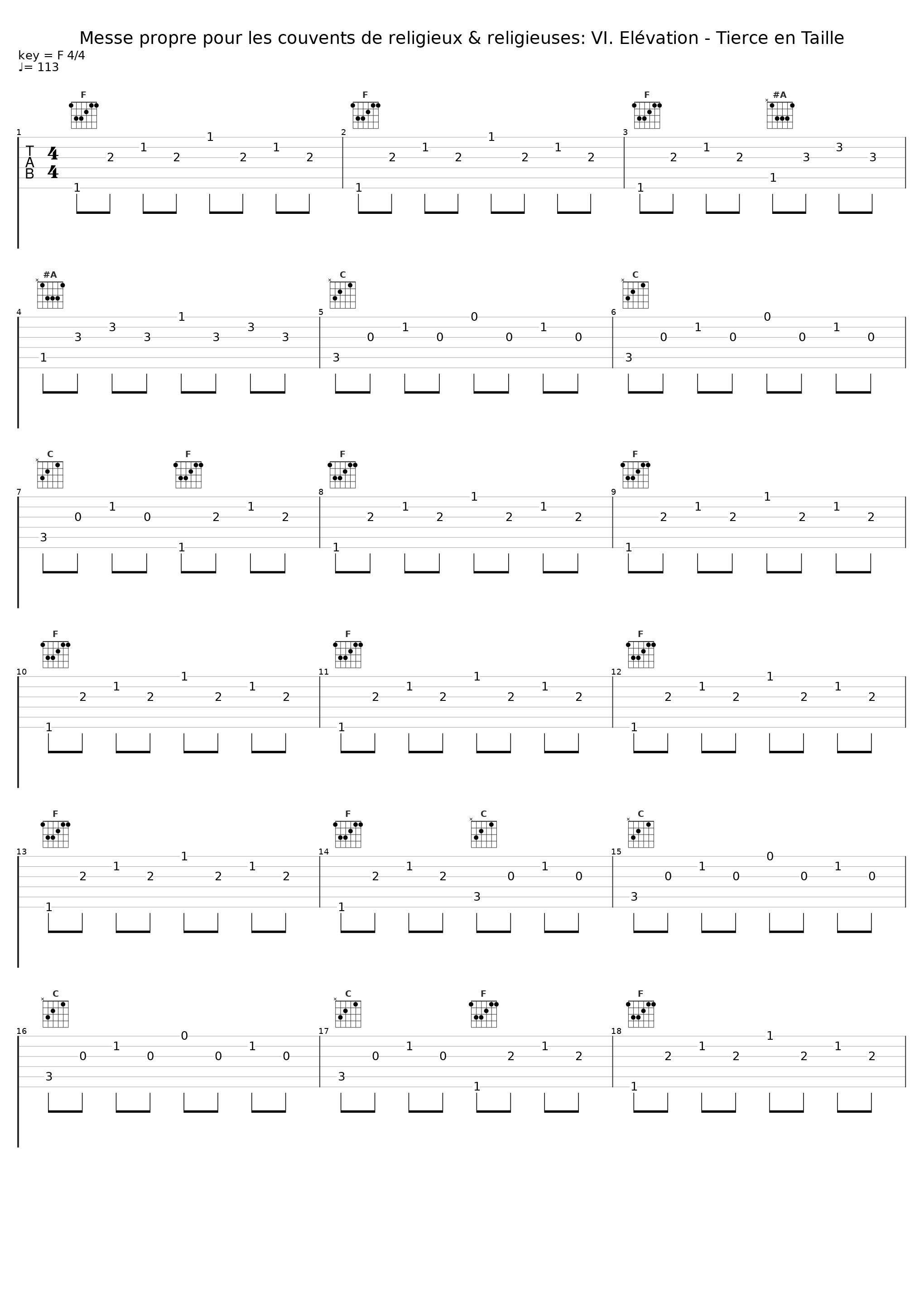 Messe propre pour les couvents de religieux & religieuses: VI. Elévation - Tierce en Taille_Gustav Leonhardt,Francois Couperin_1