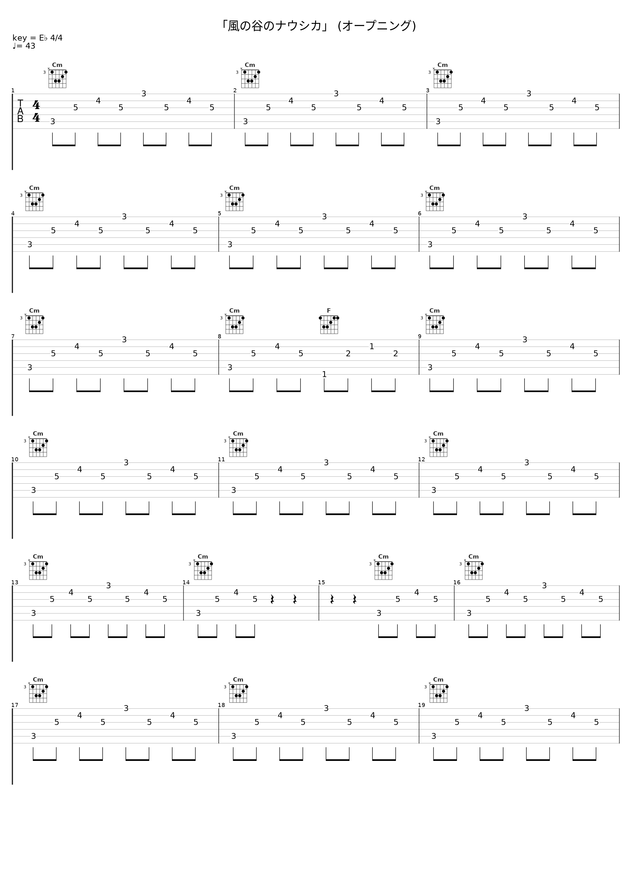 「風の谷のナウシカ」 (オープニング)_久石让_1