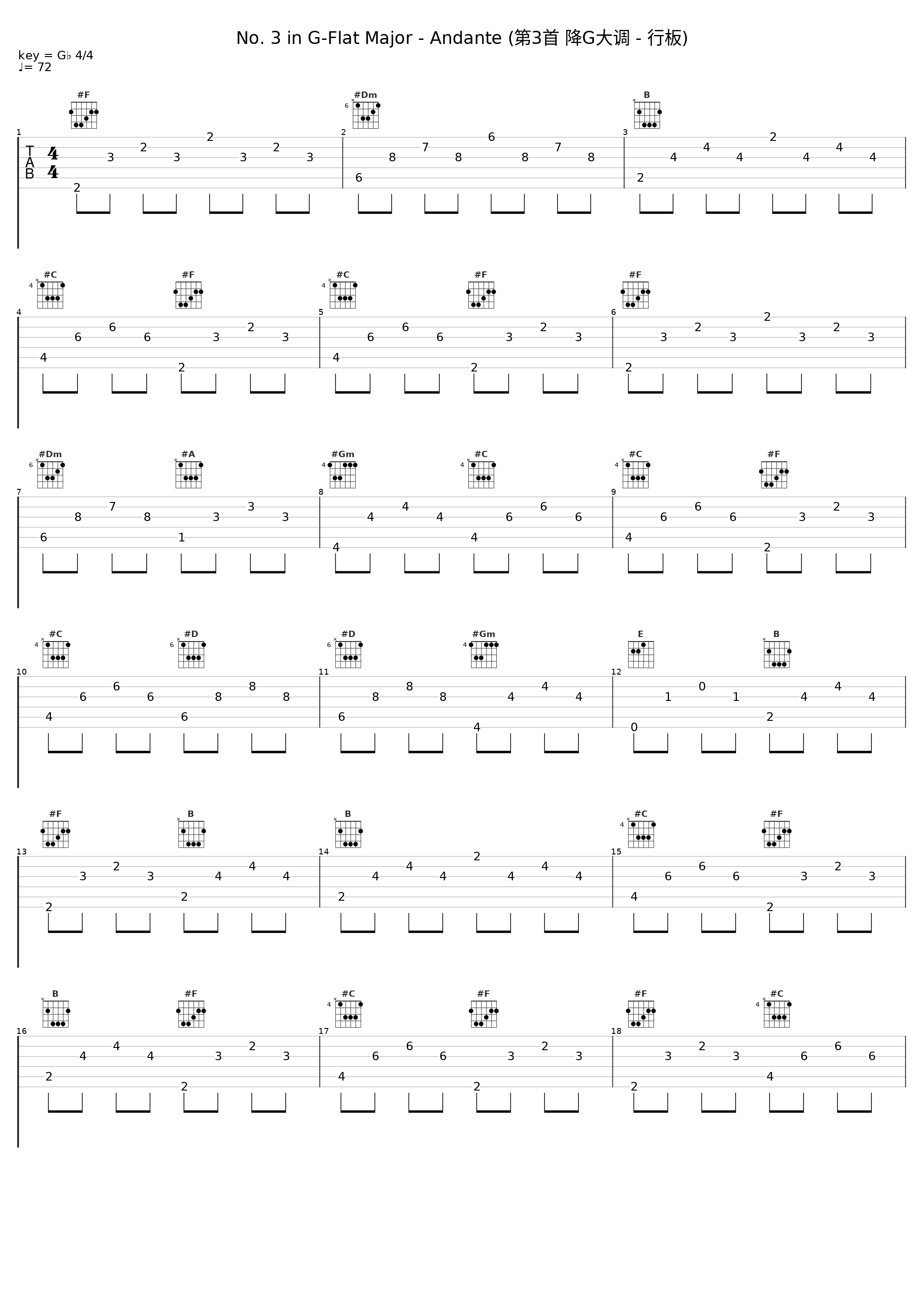 No. 3 in G-Flat Major - Andante (第3首 降G大调 - 行板)_內田光子_1