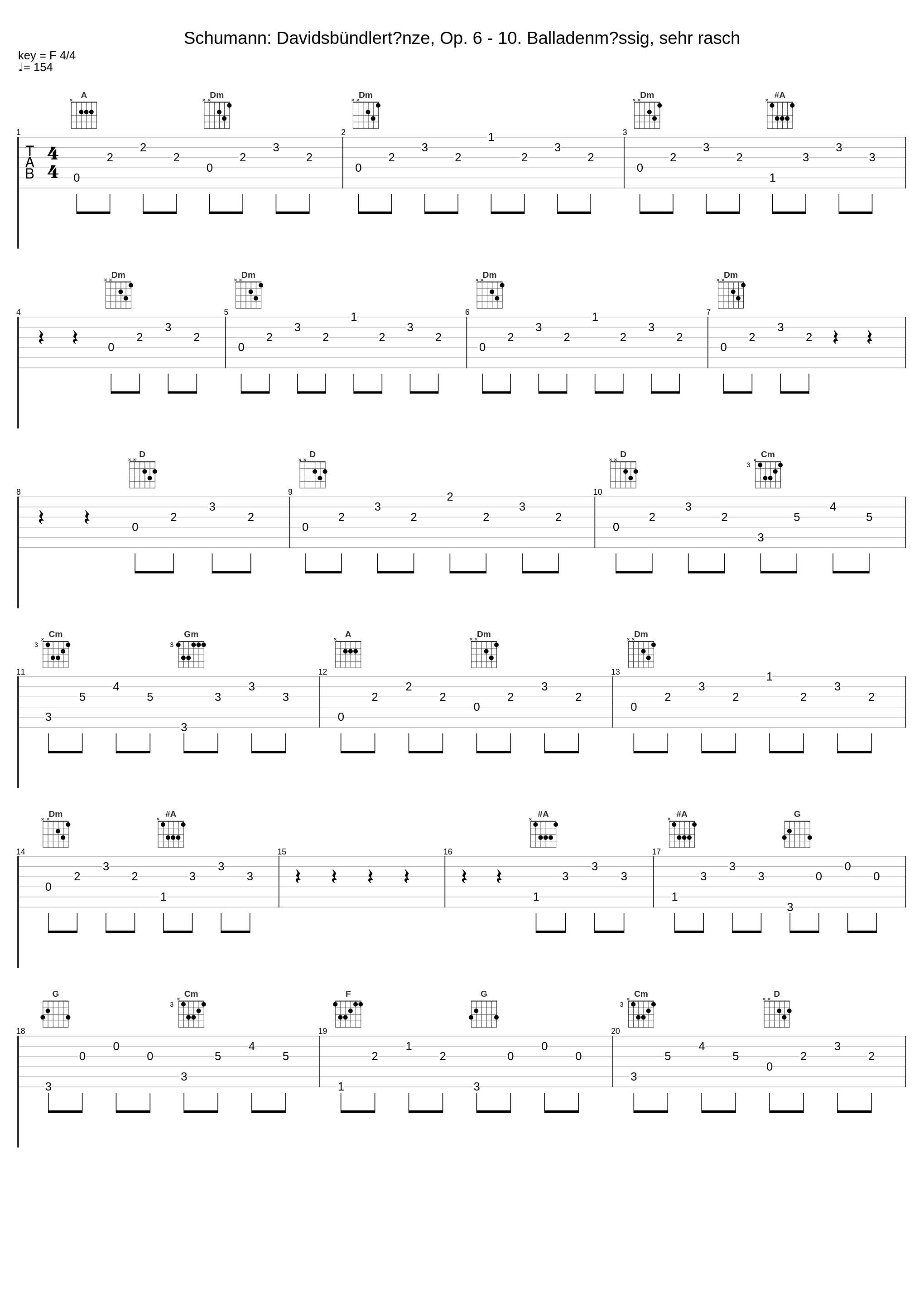 Schumann: Davidsbündlertänze, Op. 6 - 10. Balladenmässig, sehr rasch_內田光子_1