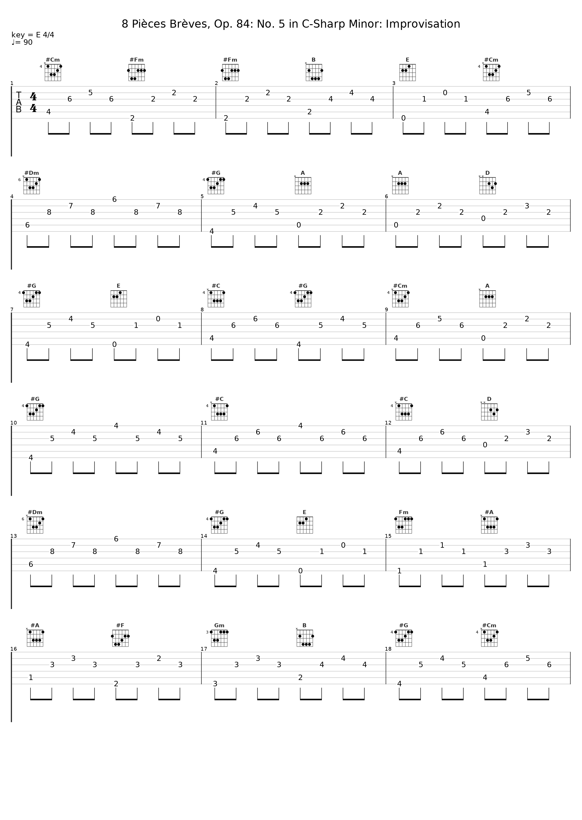 8 Pièces Brèves, Op. 84: No. 5 in C-Sharp Minor: Improvisation_Sehee Kim_1