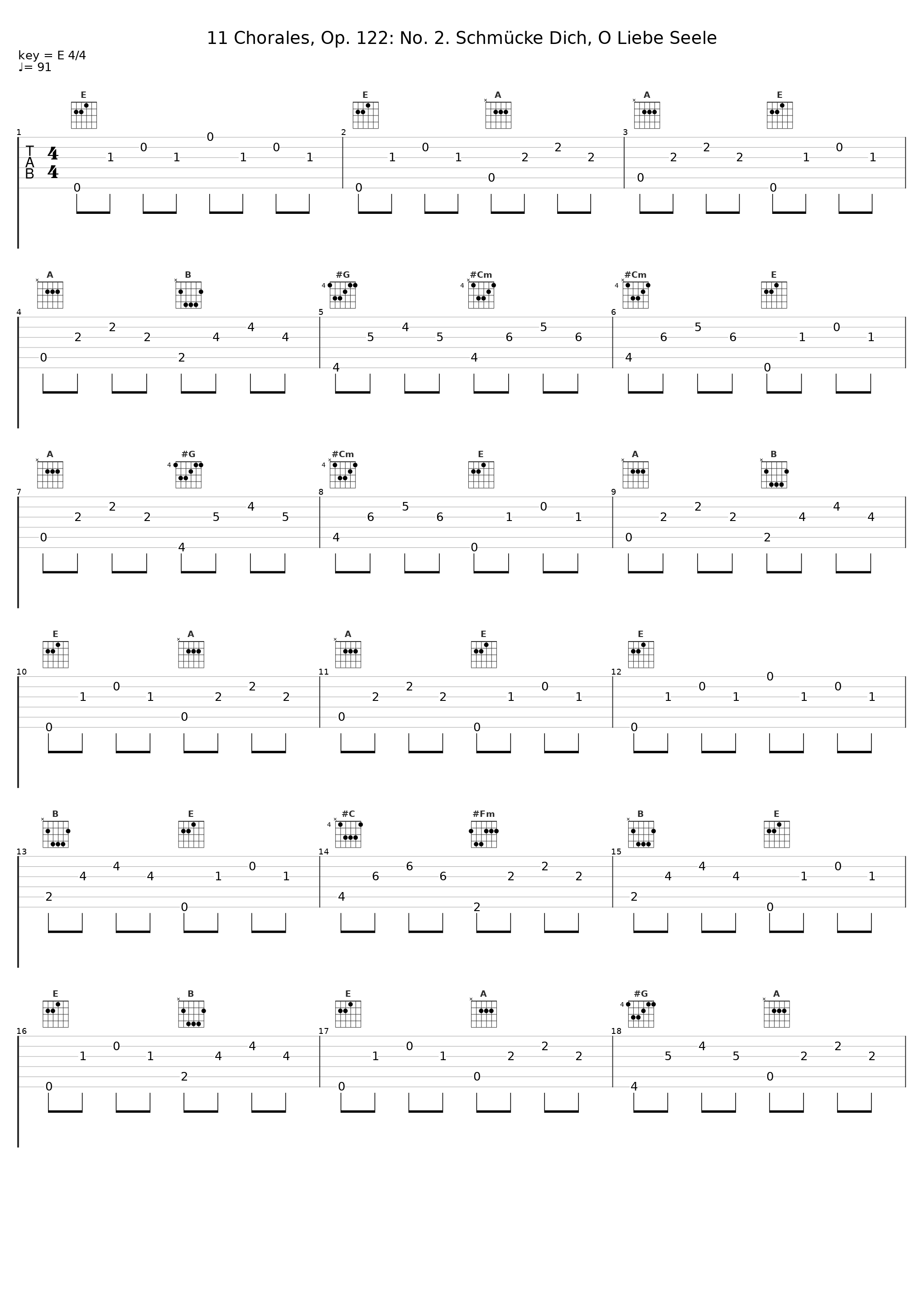 11 Chorales, Op. 122: No. 2. Schmücke Dich, O Liebe Seele_Nada_1