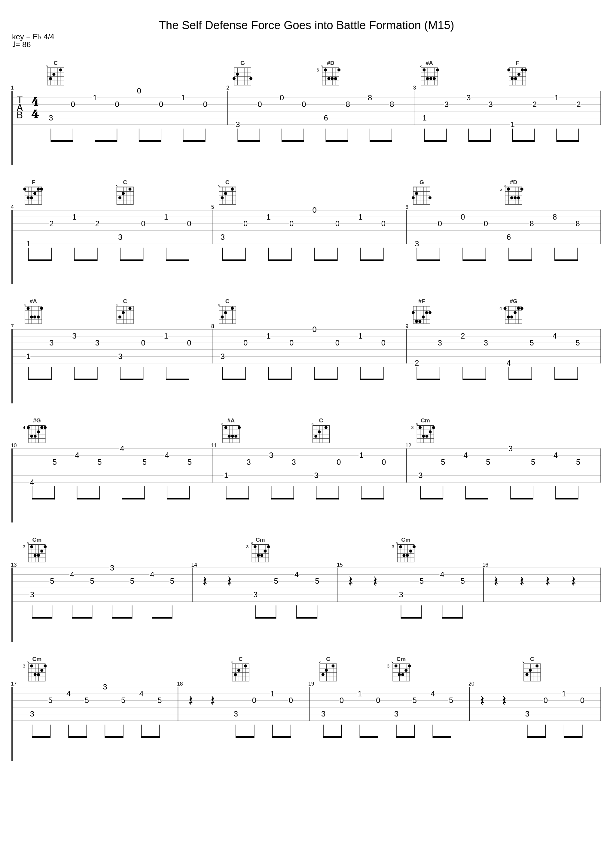 The Self Defense Force Goes into Battle Formation (M15)_大岛满_1