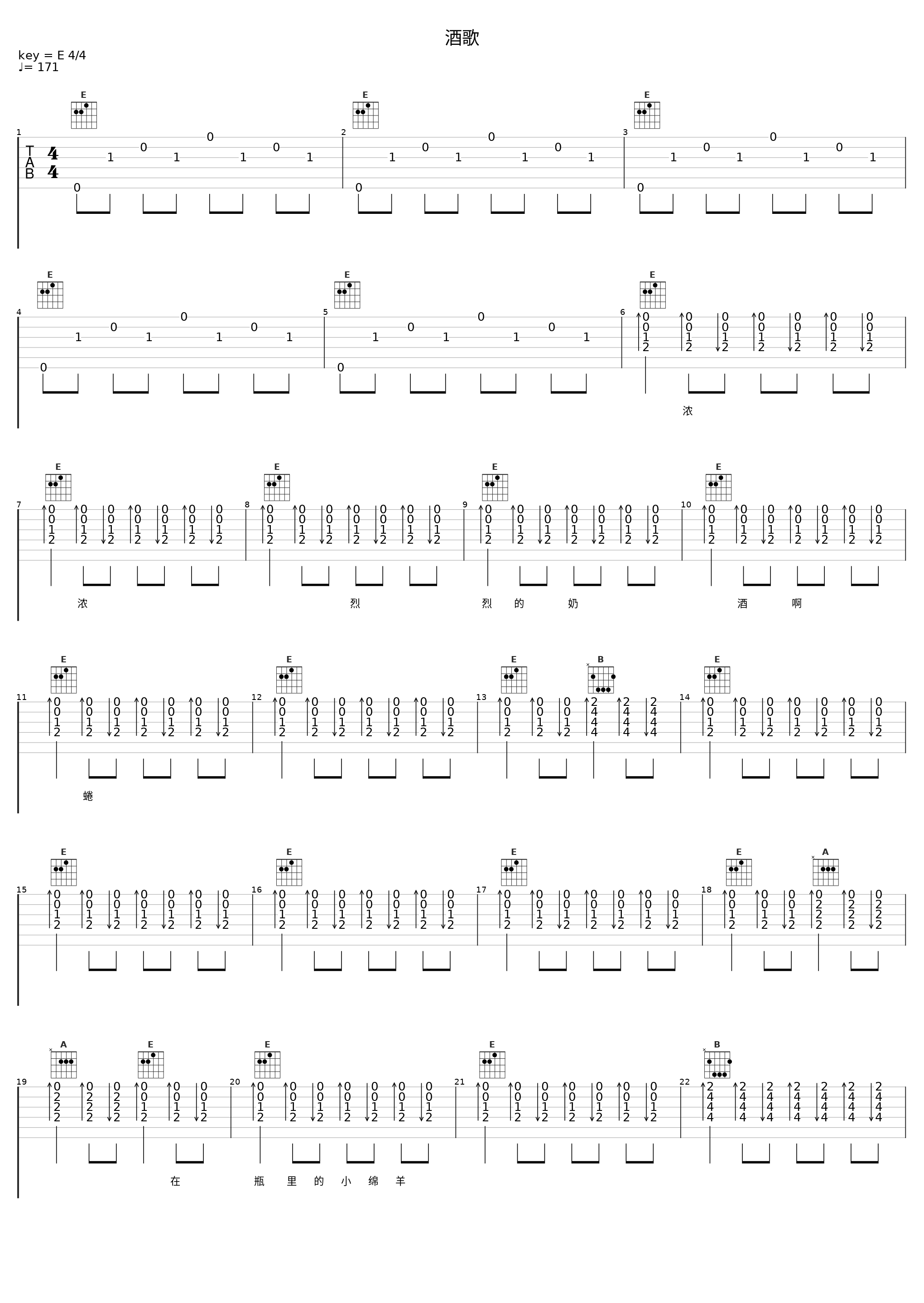 酒歌_吉克隽逸,杭盖乐队_1